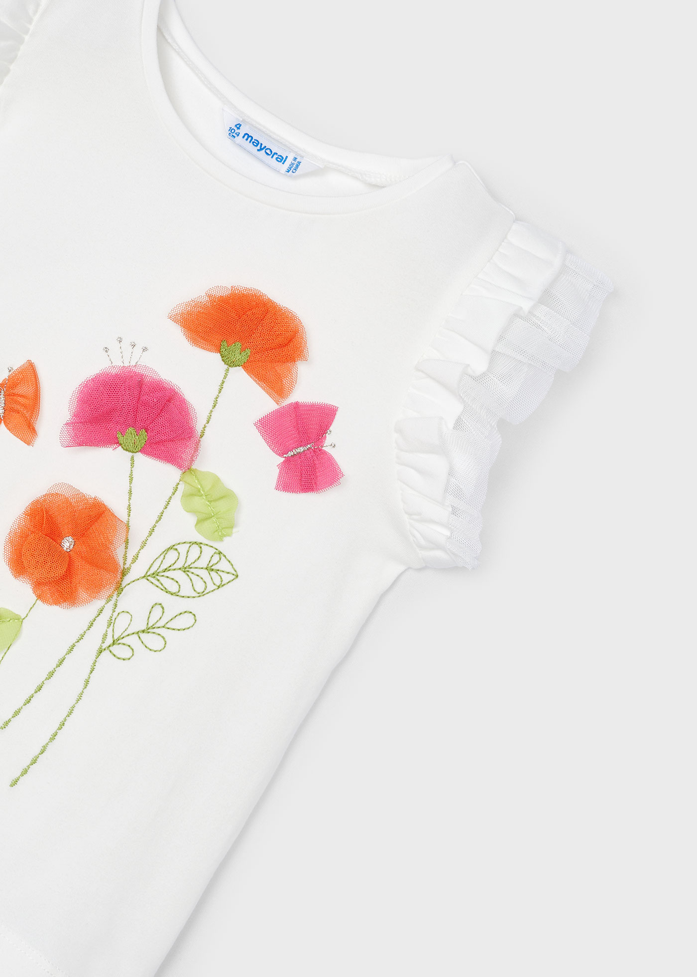 Girls flowers t-shirt