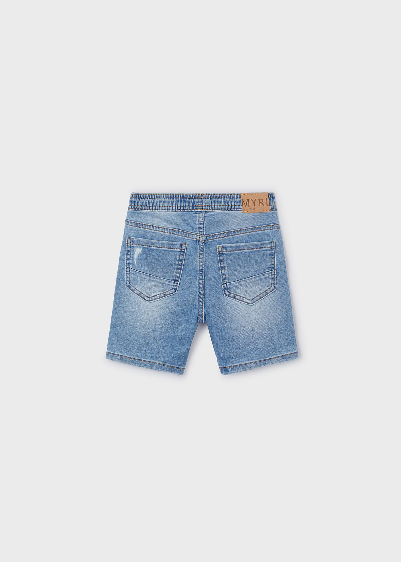 Bermudy jeansowe z przetarciami Better Cotton dla chłopca