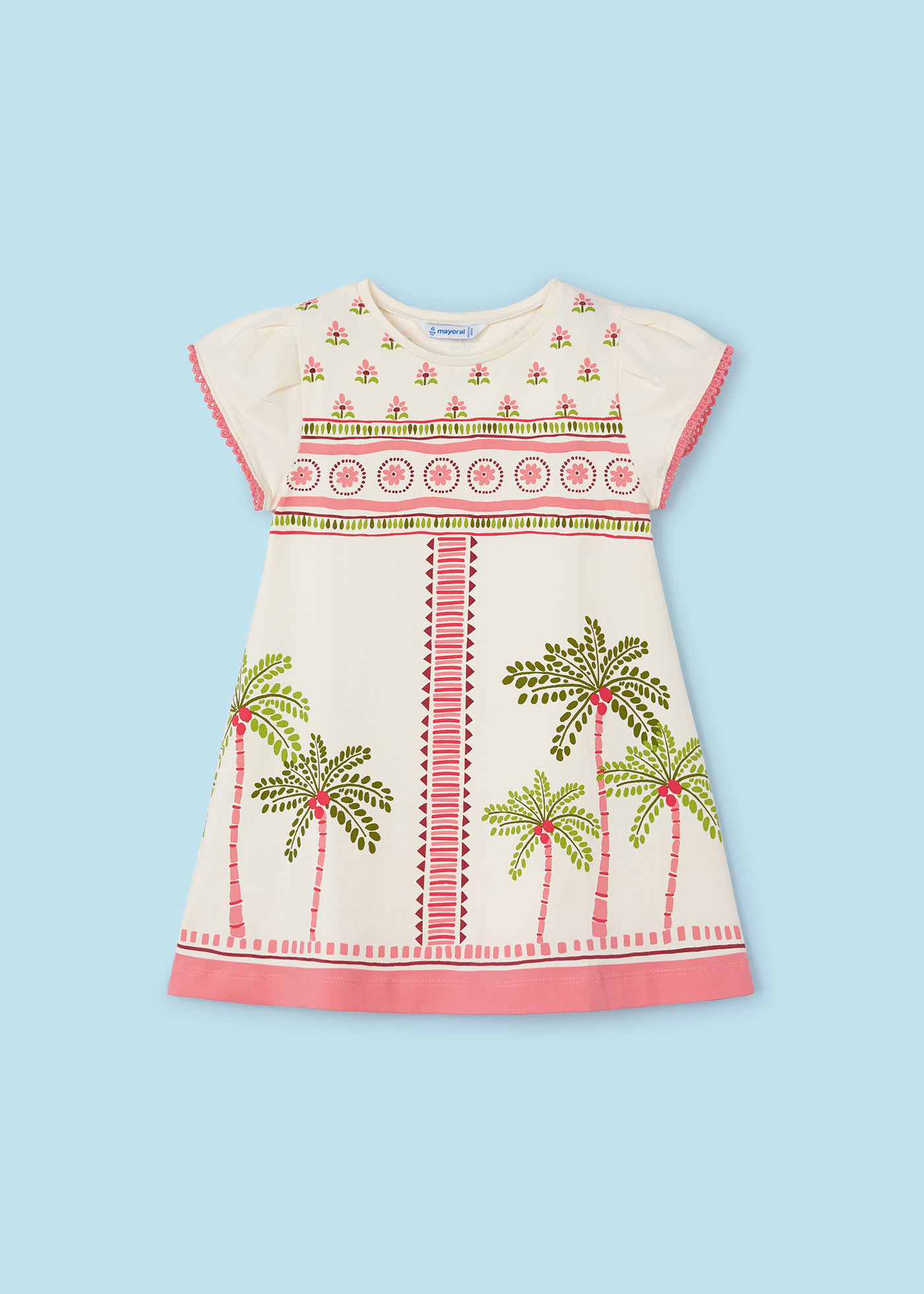 Girl Palm Tree Dress Better Cotton