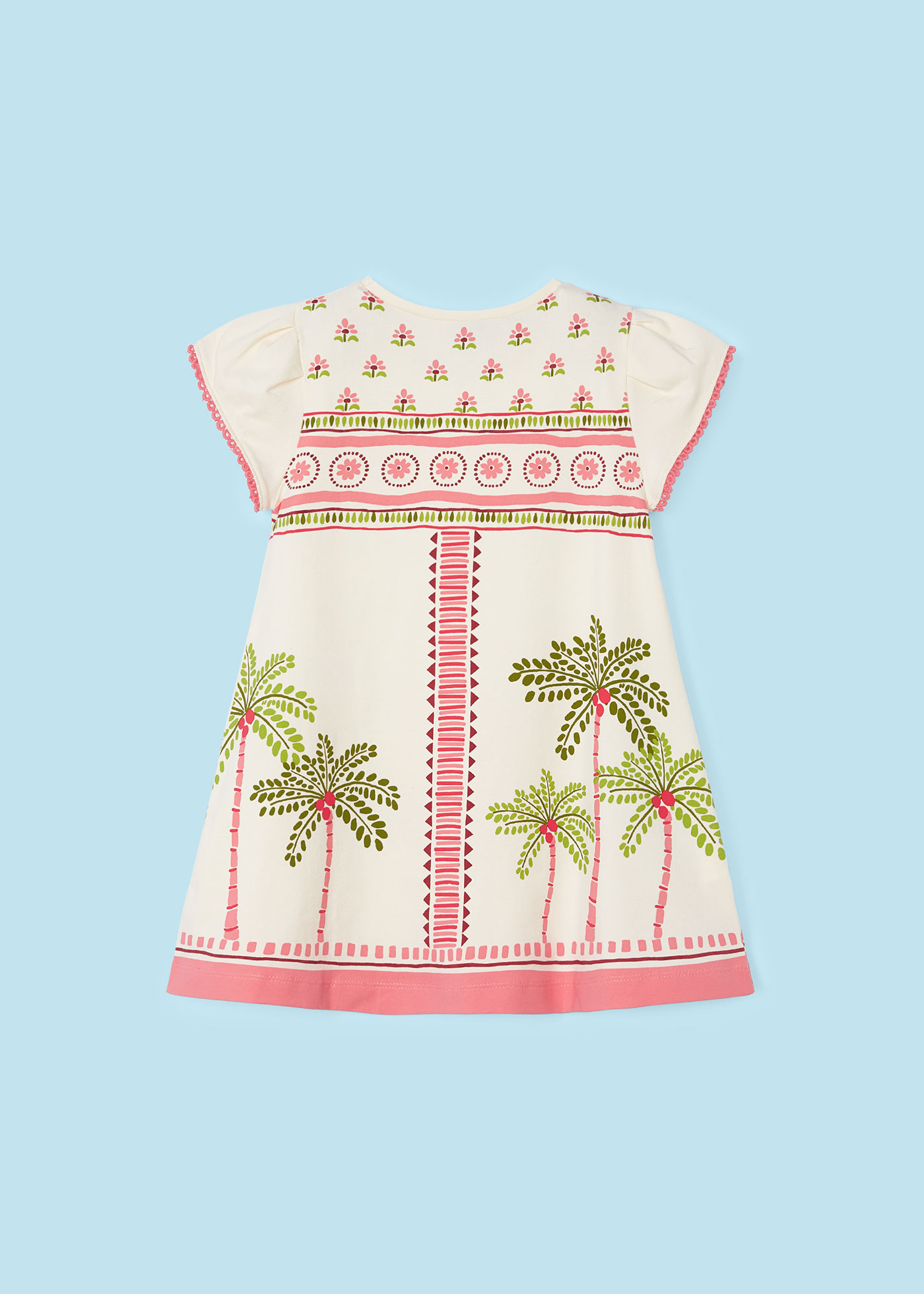 Sukienka w palmy Better Cotton dla dziewczynki