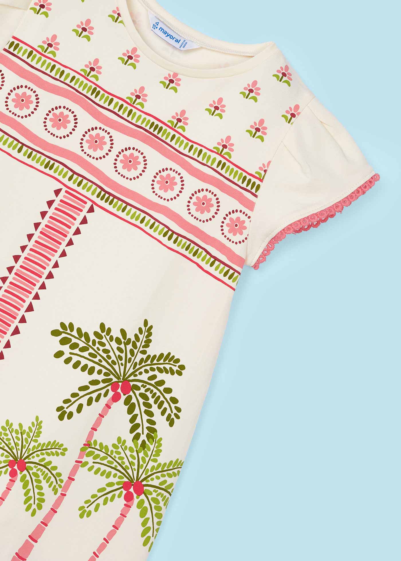 Girl Palm Tree Dress Better Cotton