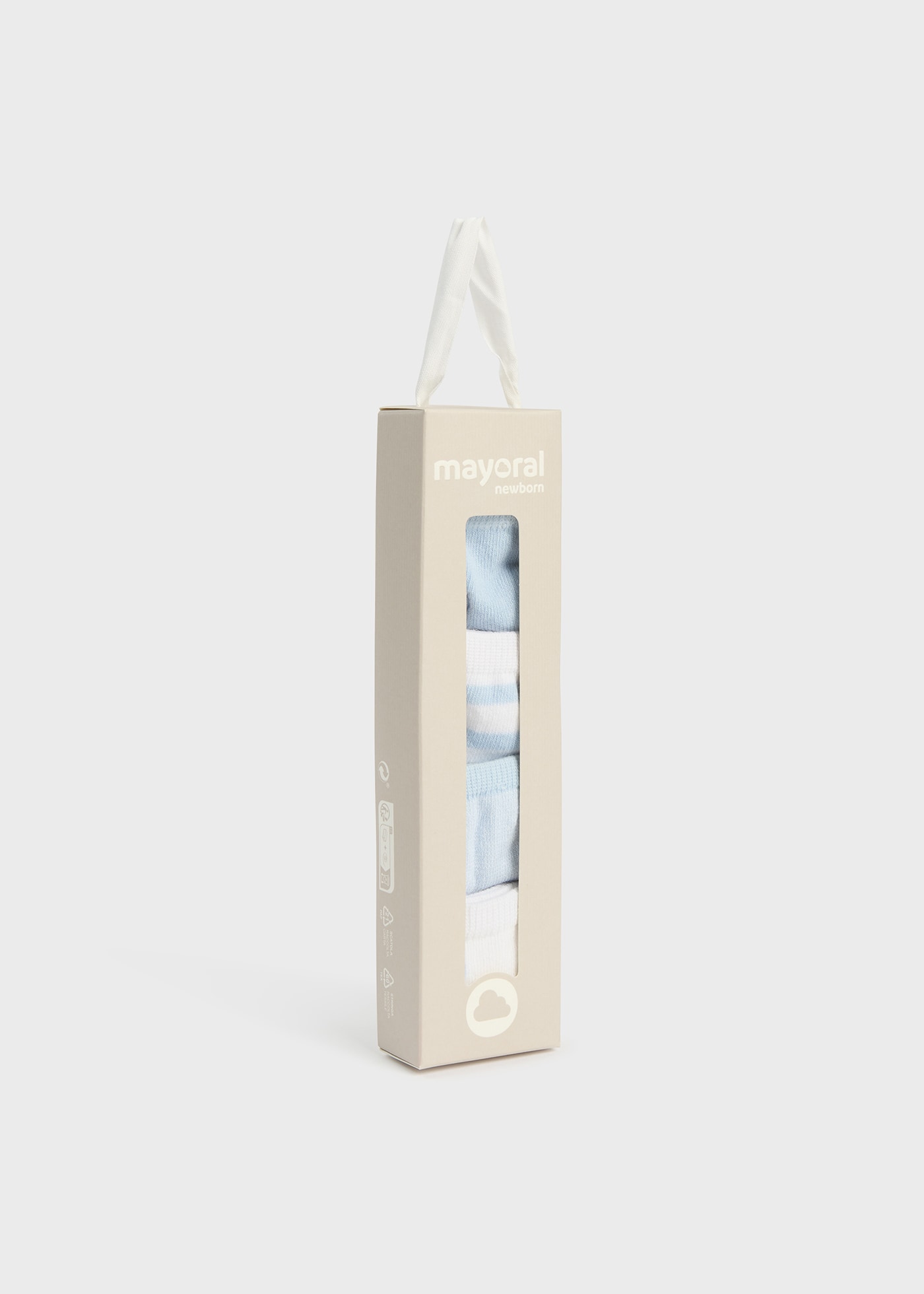 Set 4 calze corte cotone organico neonato Cielo Mayoral