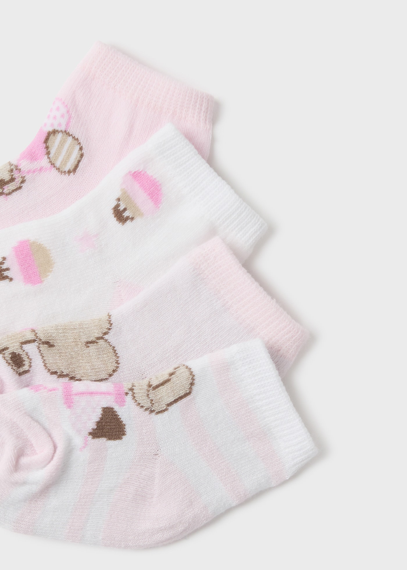 Комплект 4 чифта чорапи от органичен памук за новородено