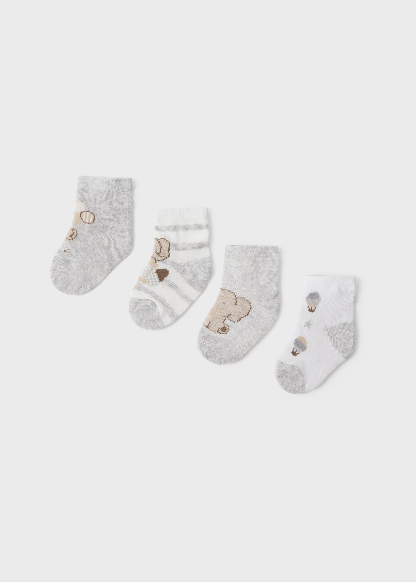 Newborn Set of 4 Organic Cotton Socks