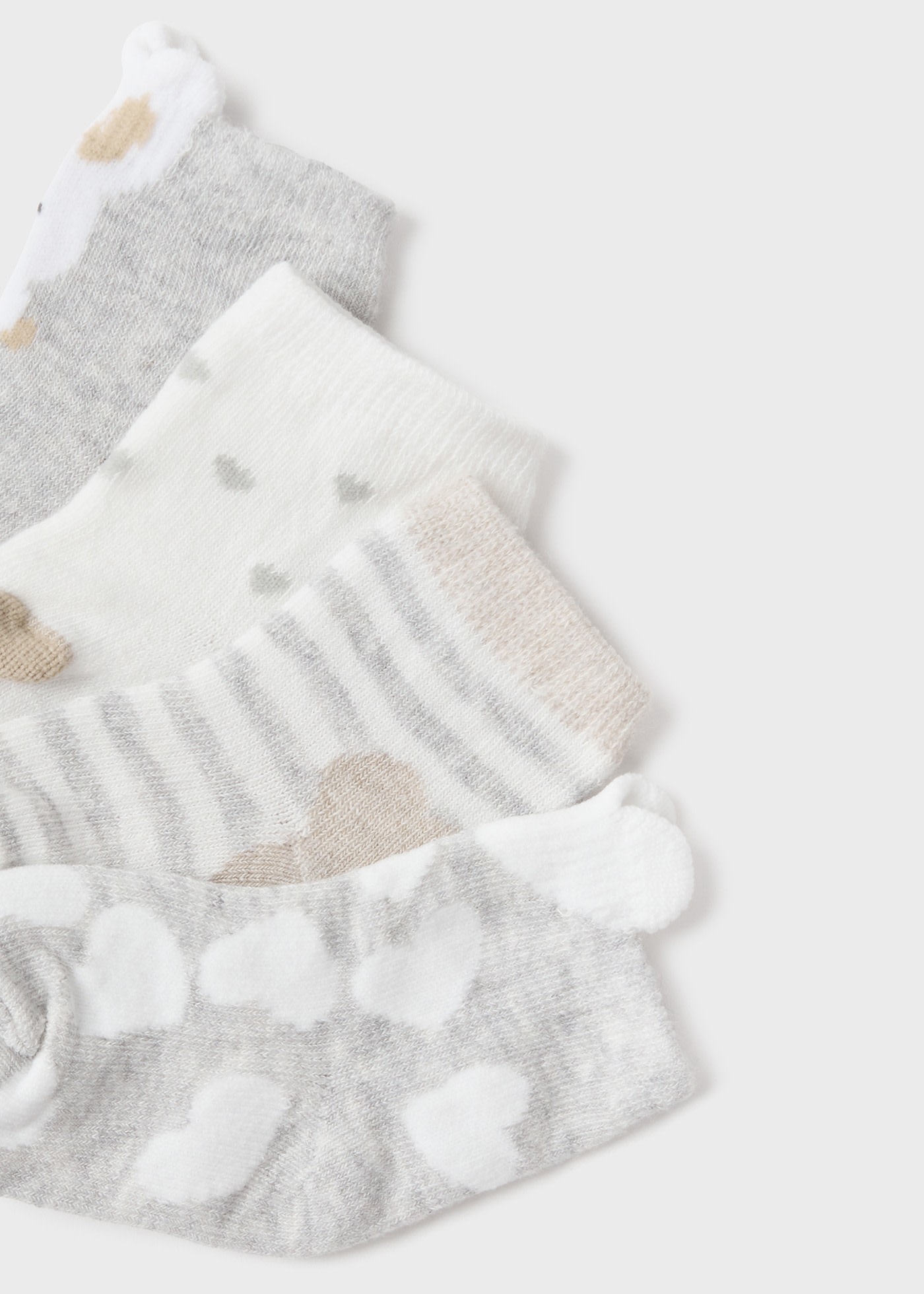 Set 4 calcetines algodón orgánico recién nacido