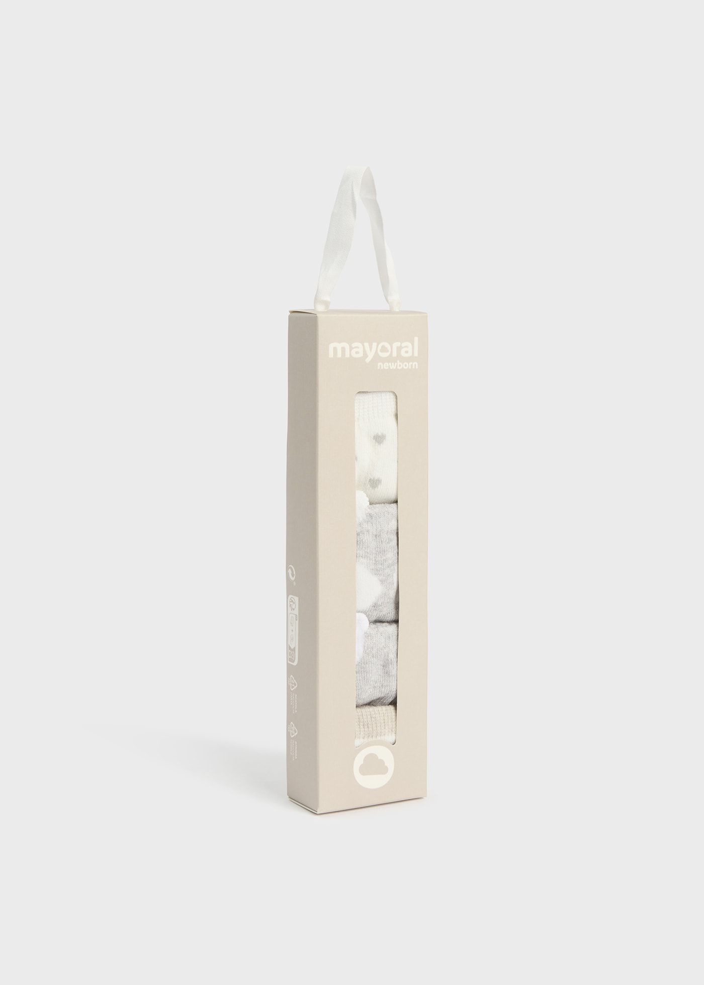 Newborn 4-pack socks organic cotton