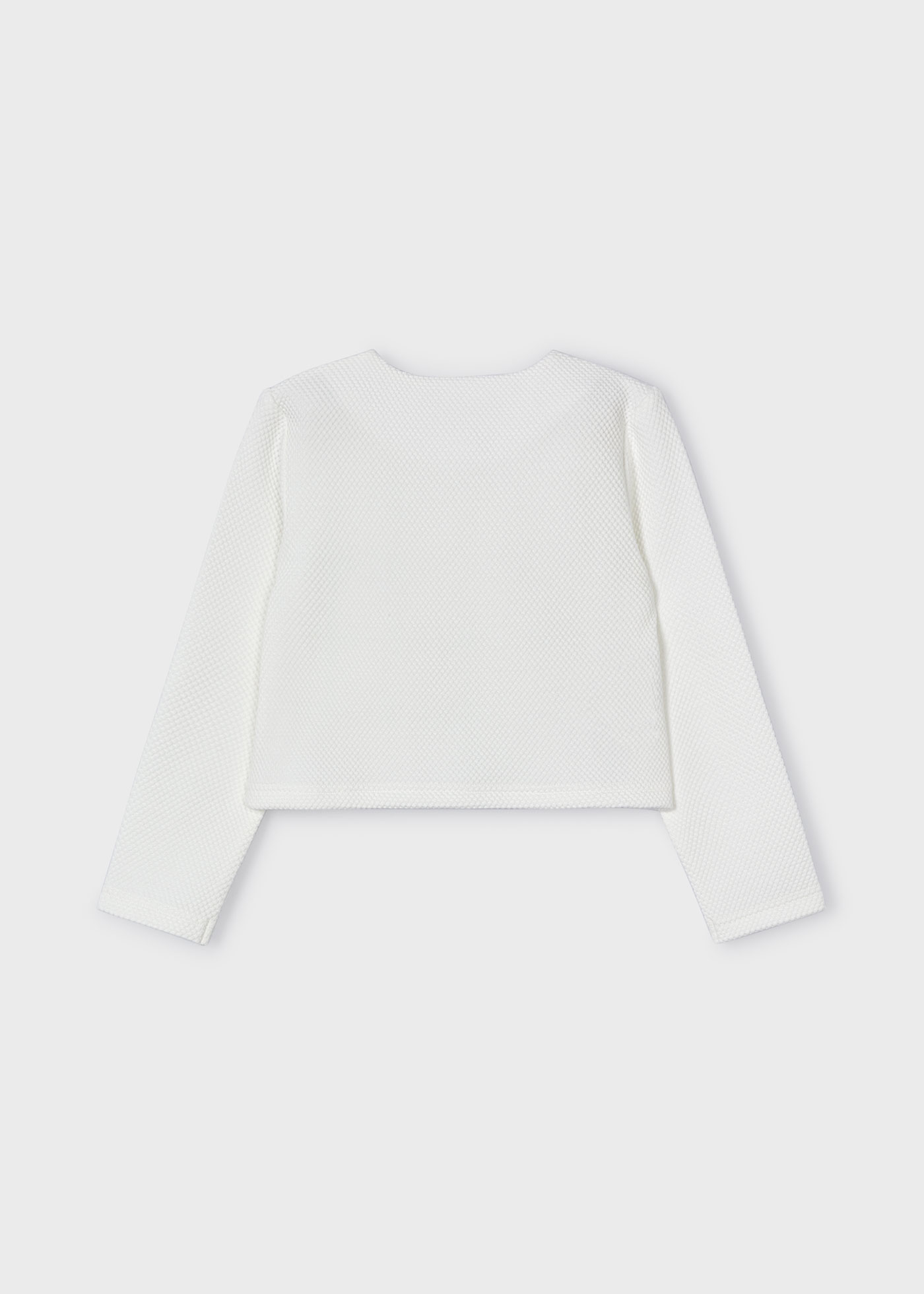 Girl Structured Knit Cardigan