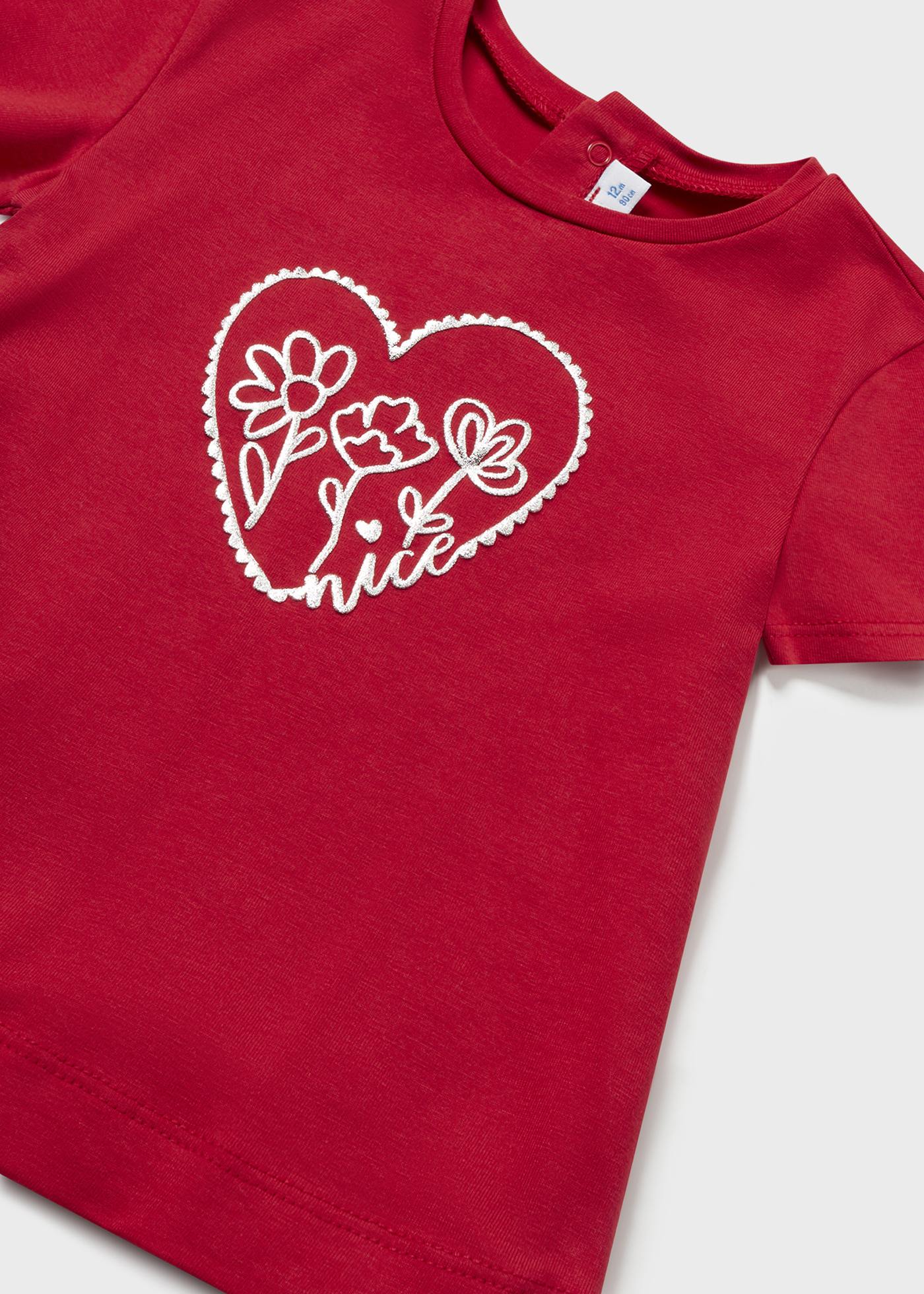 Baby t-shirt metallic print Better Cotton