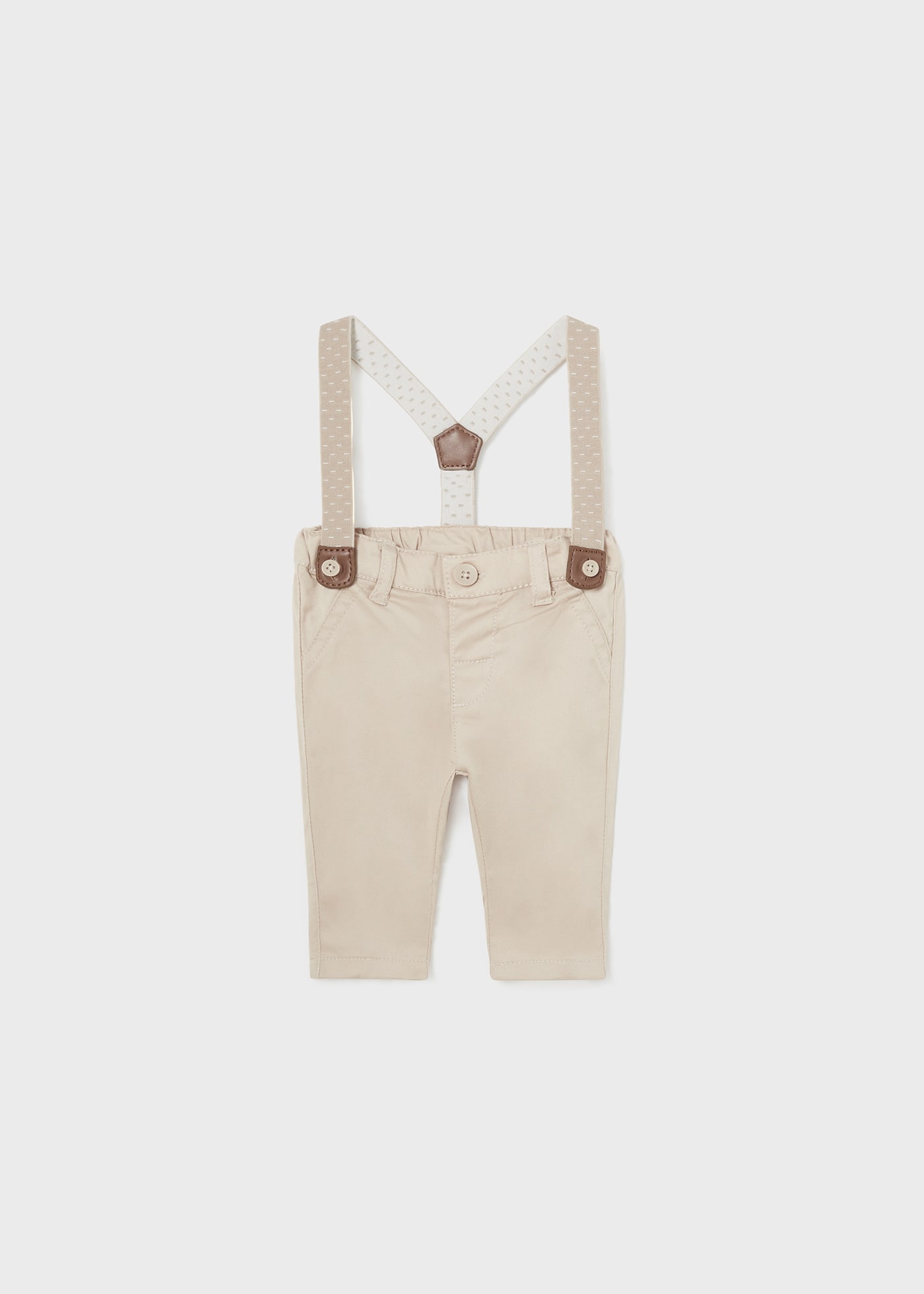 Pantalone lungo con bretelle Better Cotton neonato
