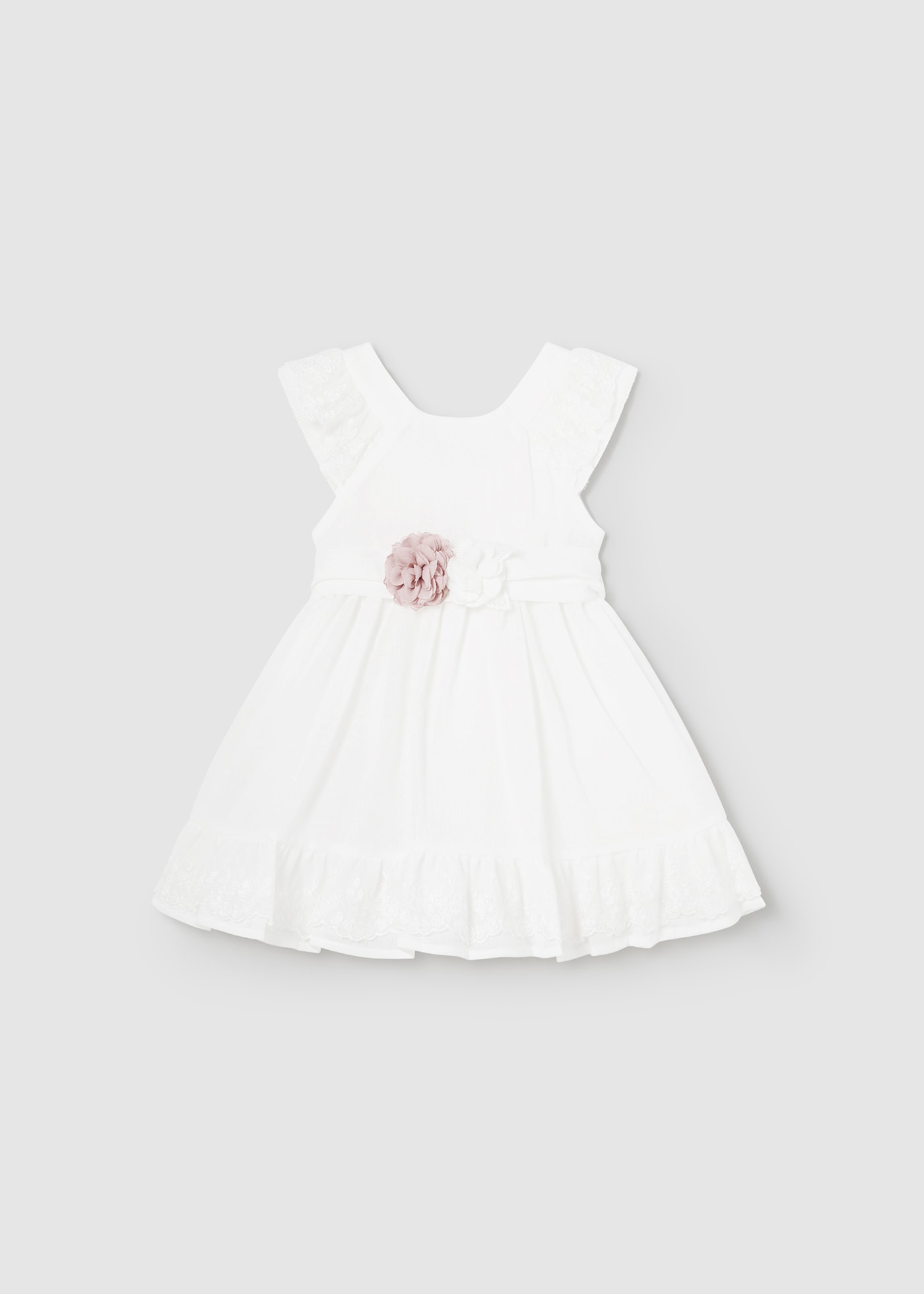 Vestito cerimonia con fusciacca neonata