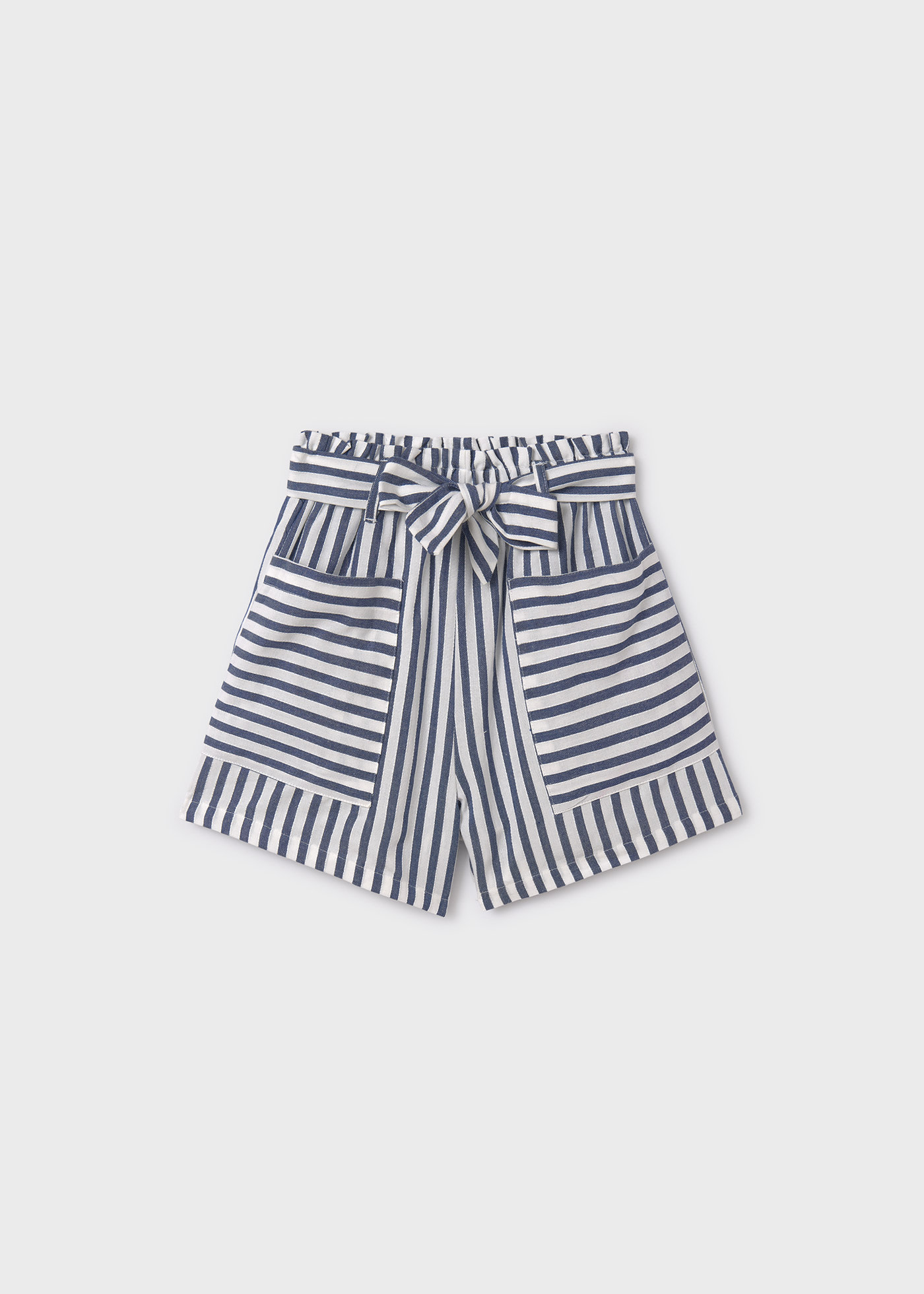 Short à rayures fille