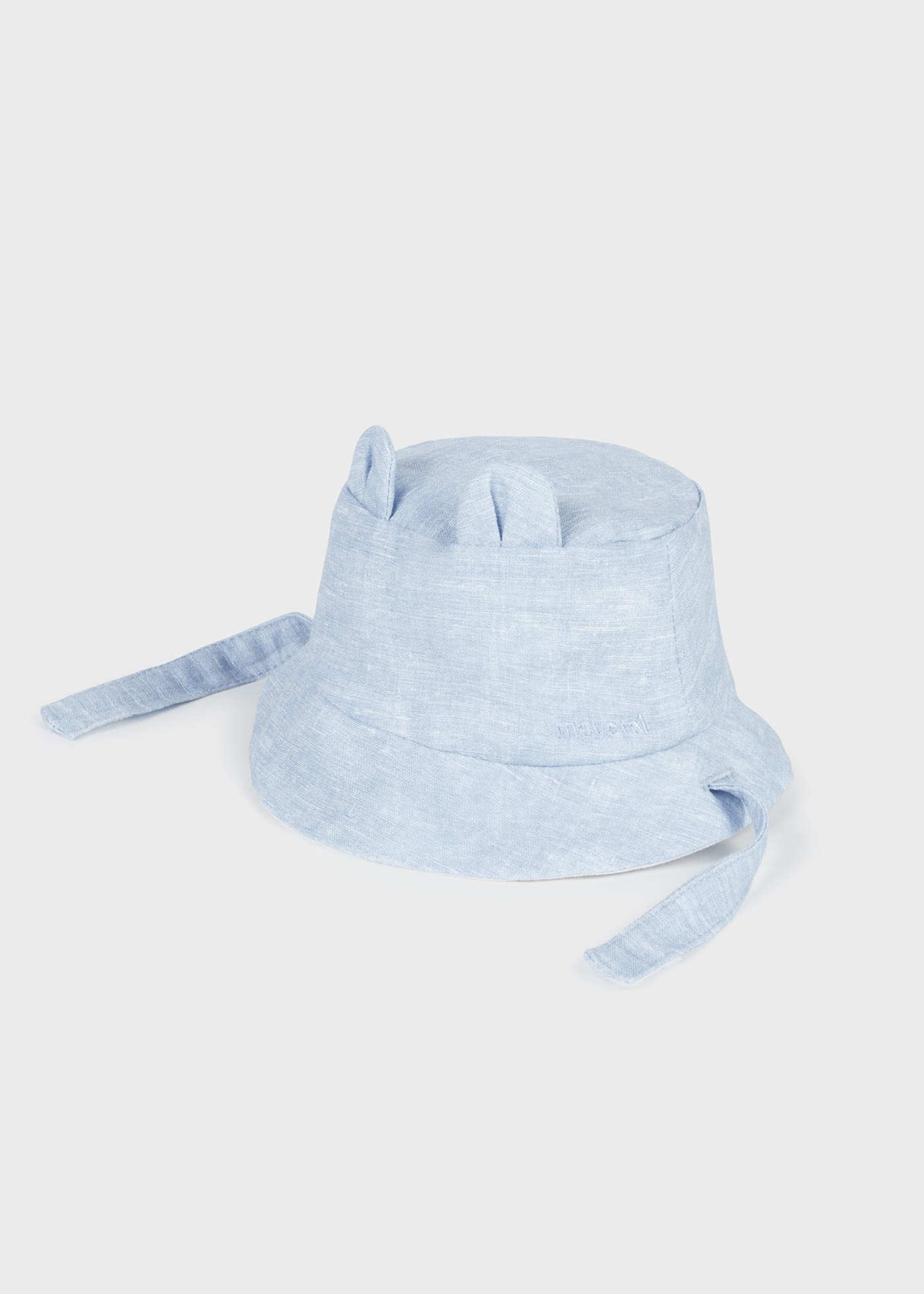 Bonnet bucket réversible en lin européen nouveau-né