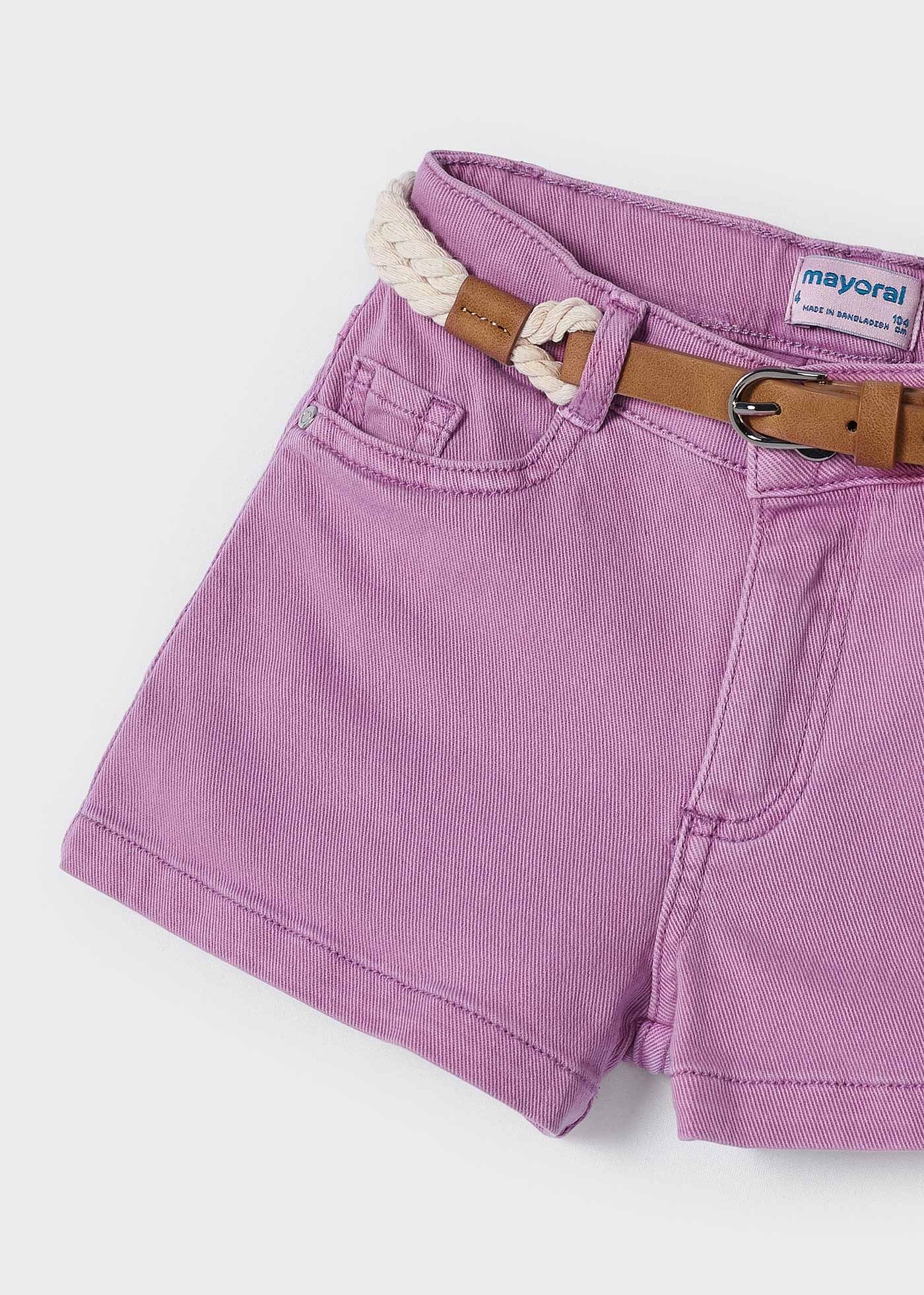 Girl belted shorts Better Cotton