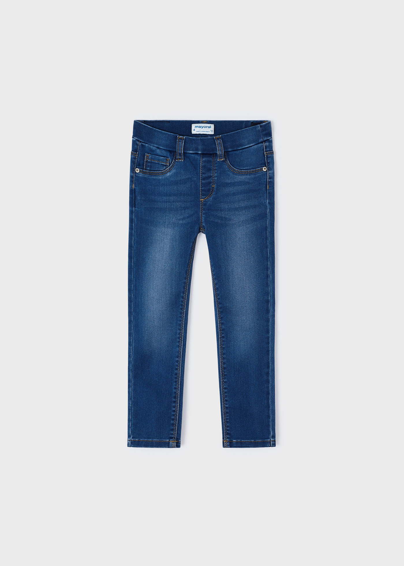 Pantalone jeans lungo skinny fit ecowash bambina