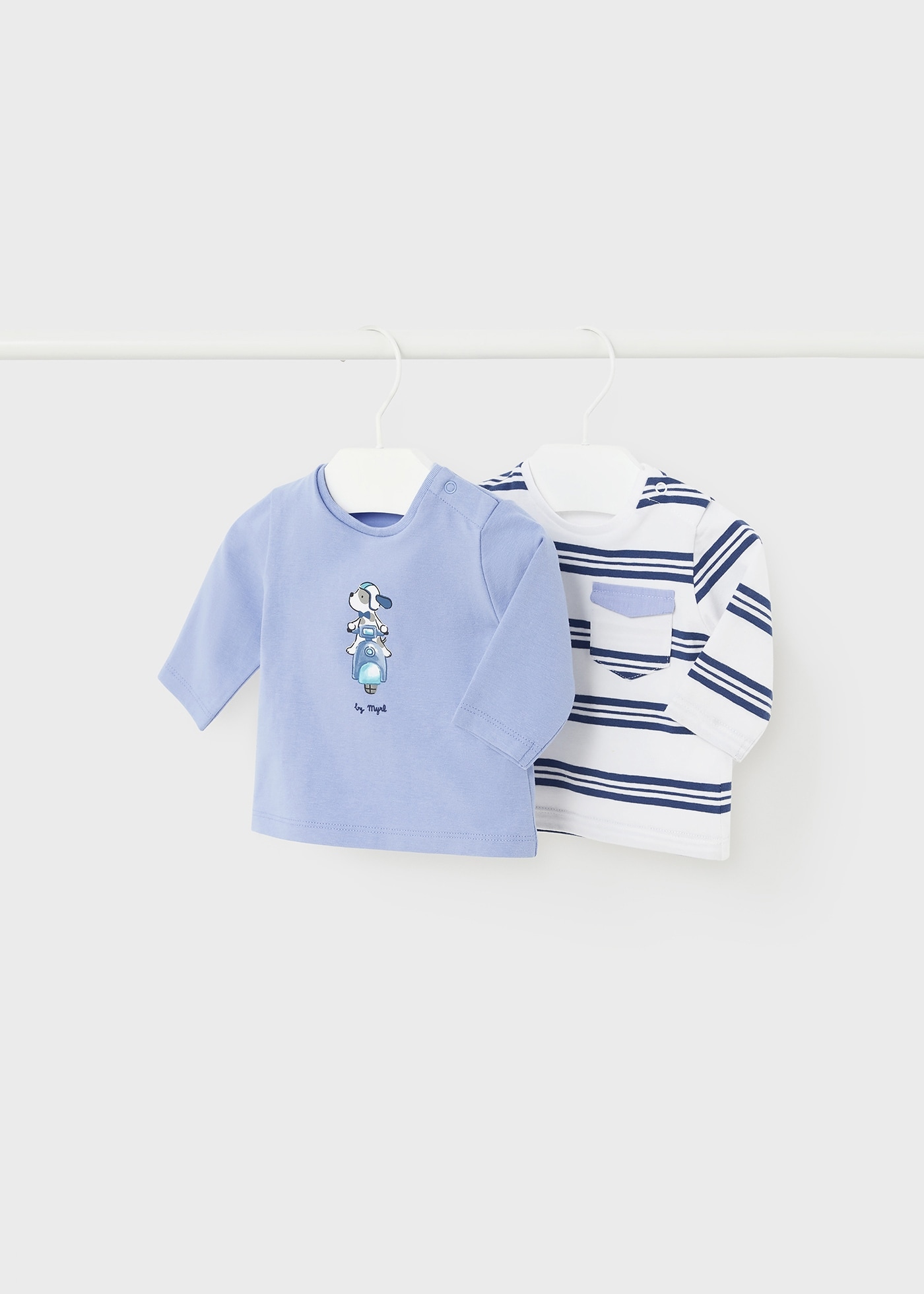 Zestaw 2 koszulek z długim rękawem Better Cotton dla noworodka