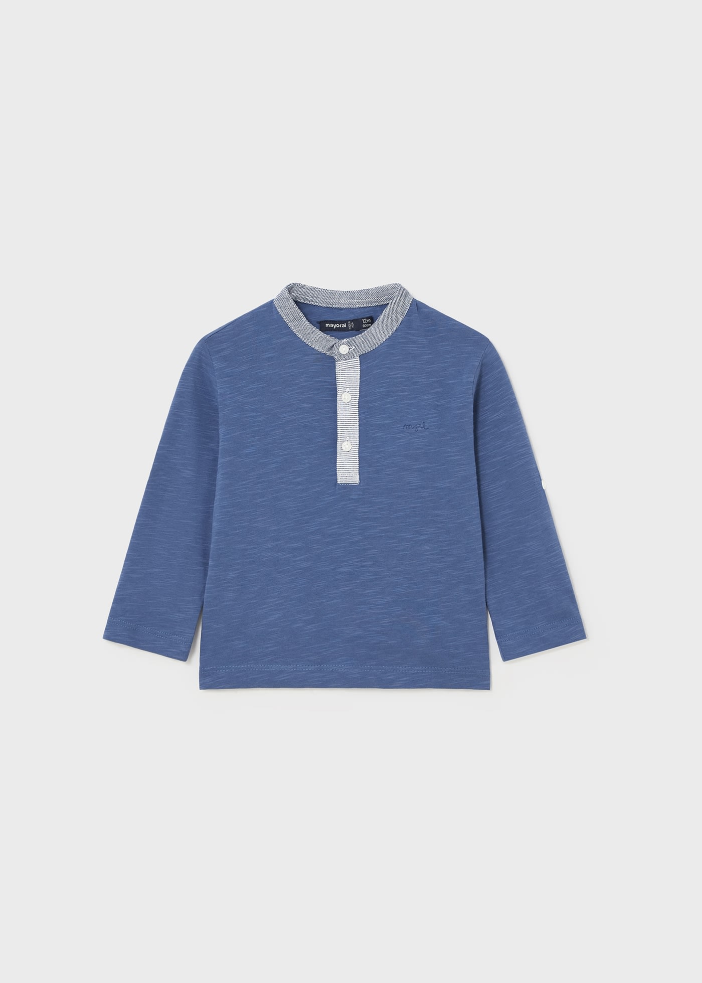 Langarm Shirt festlich aufrollbare Ärmel Better Cotton Baby