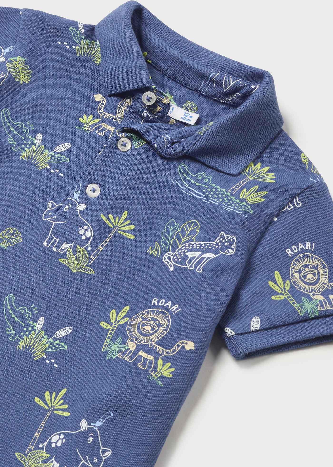 Baby printed polo shirt Better Cotton