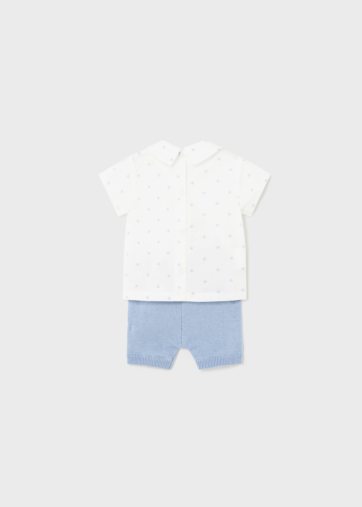 Completo 2 pezzi shorts tricot neonato