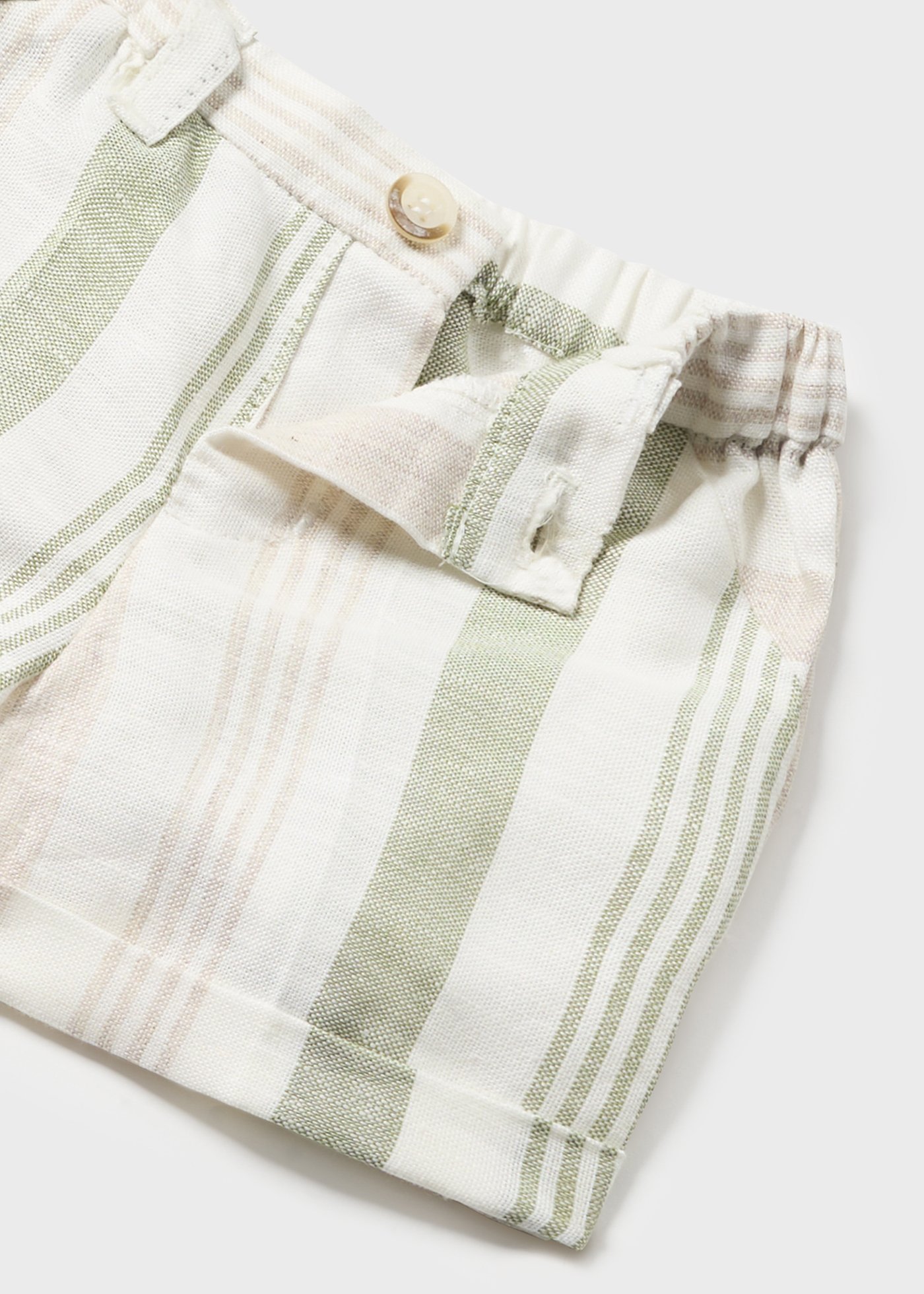 Newborn Striped European Linen Shirt