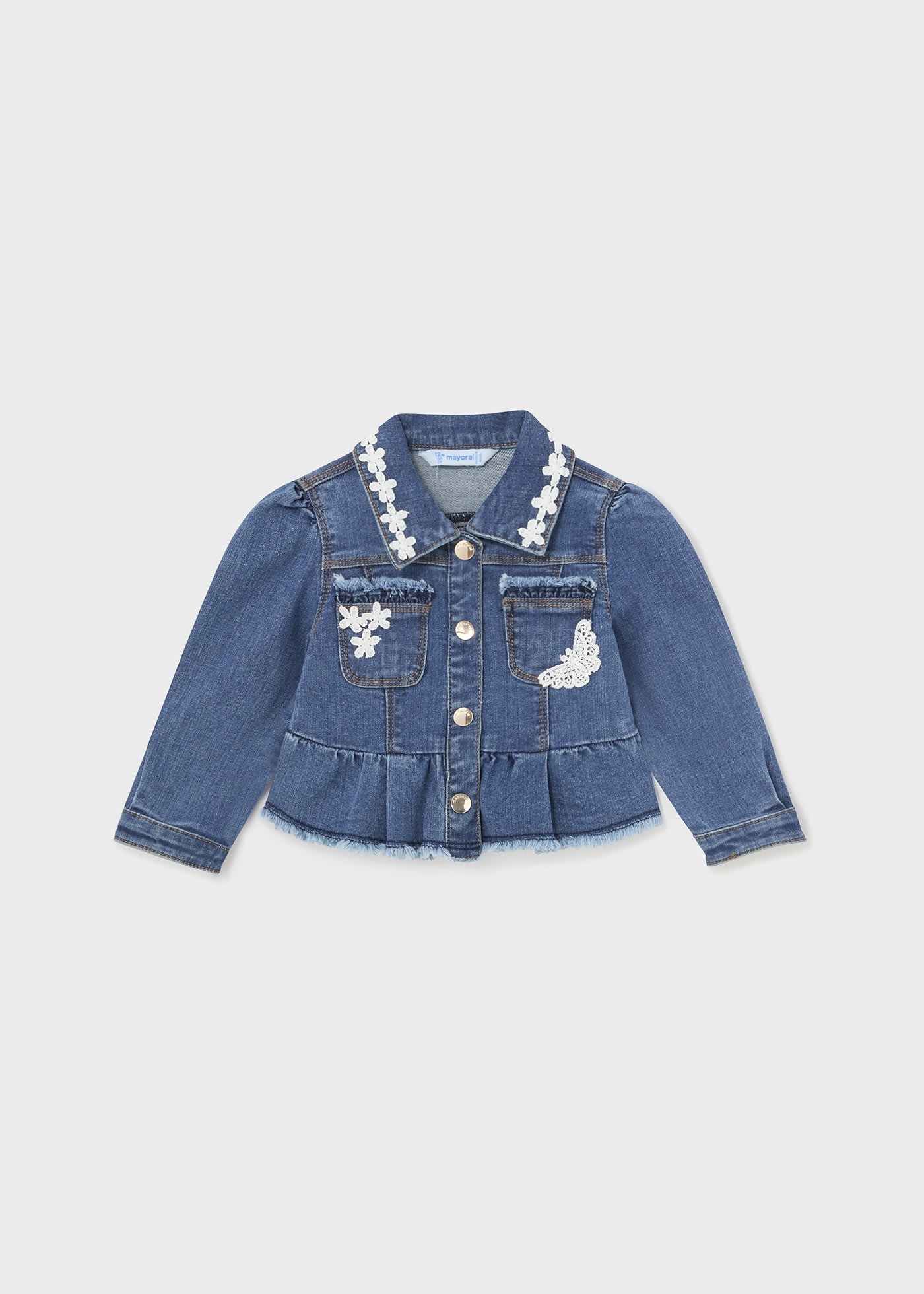 Jeansjacke Rüschen Better Cotton Baby
