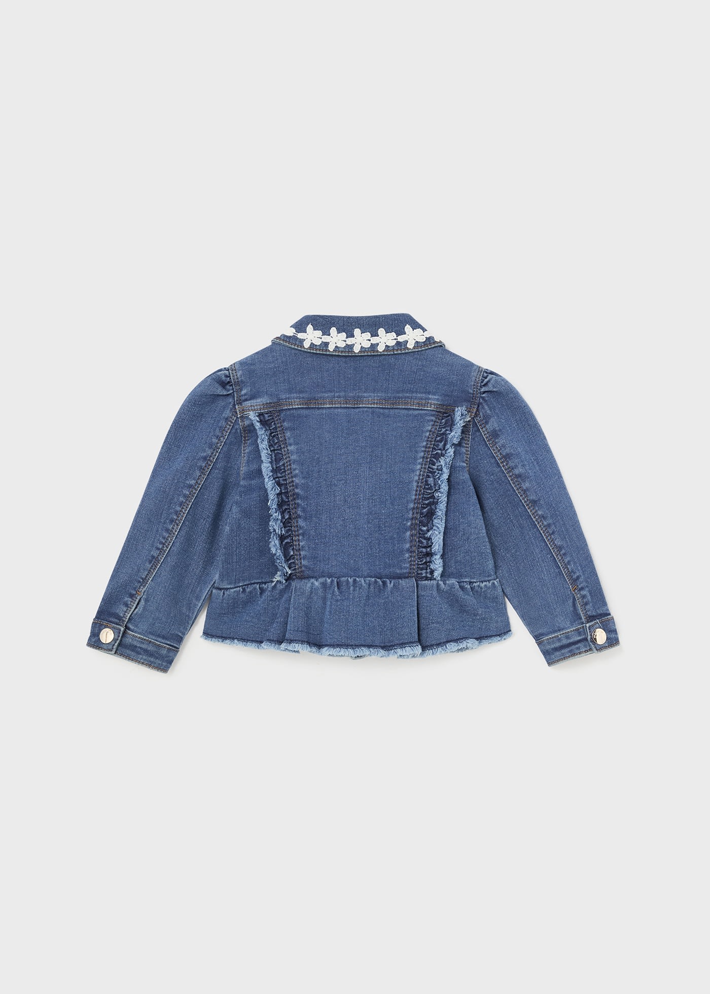 Baby ruffled denim jacket Better Cotton Mayoral