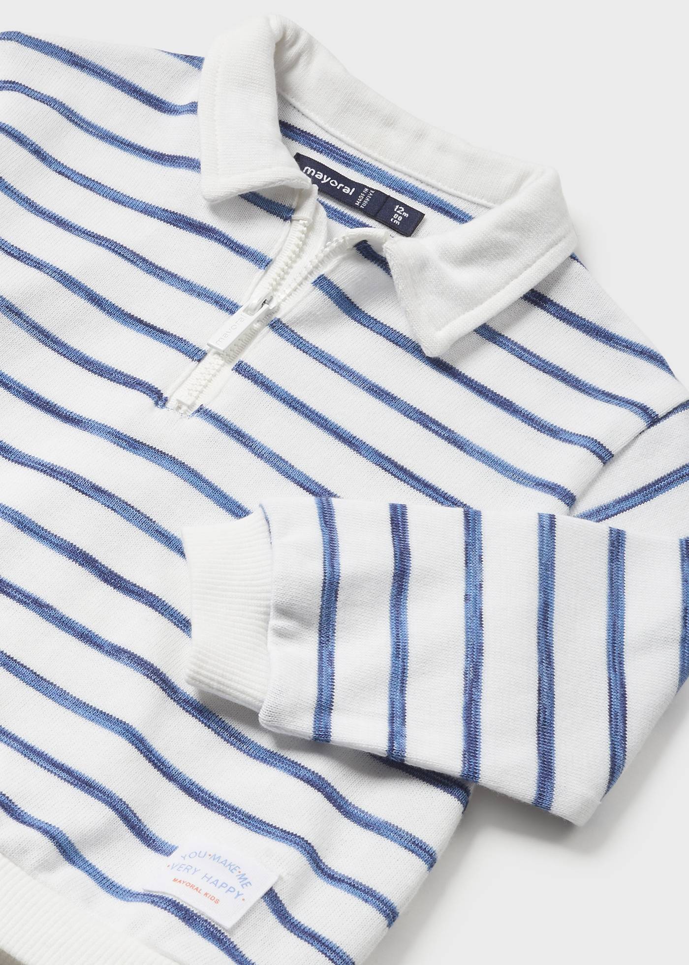 Baby Collared Striped Jumper Better Cotton