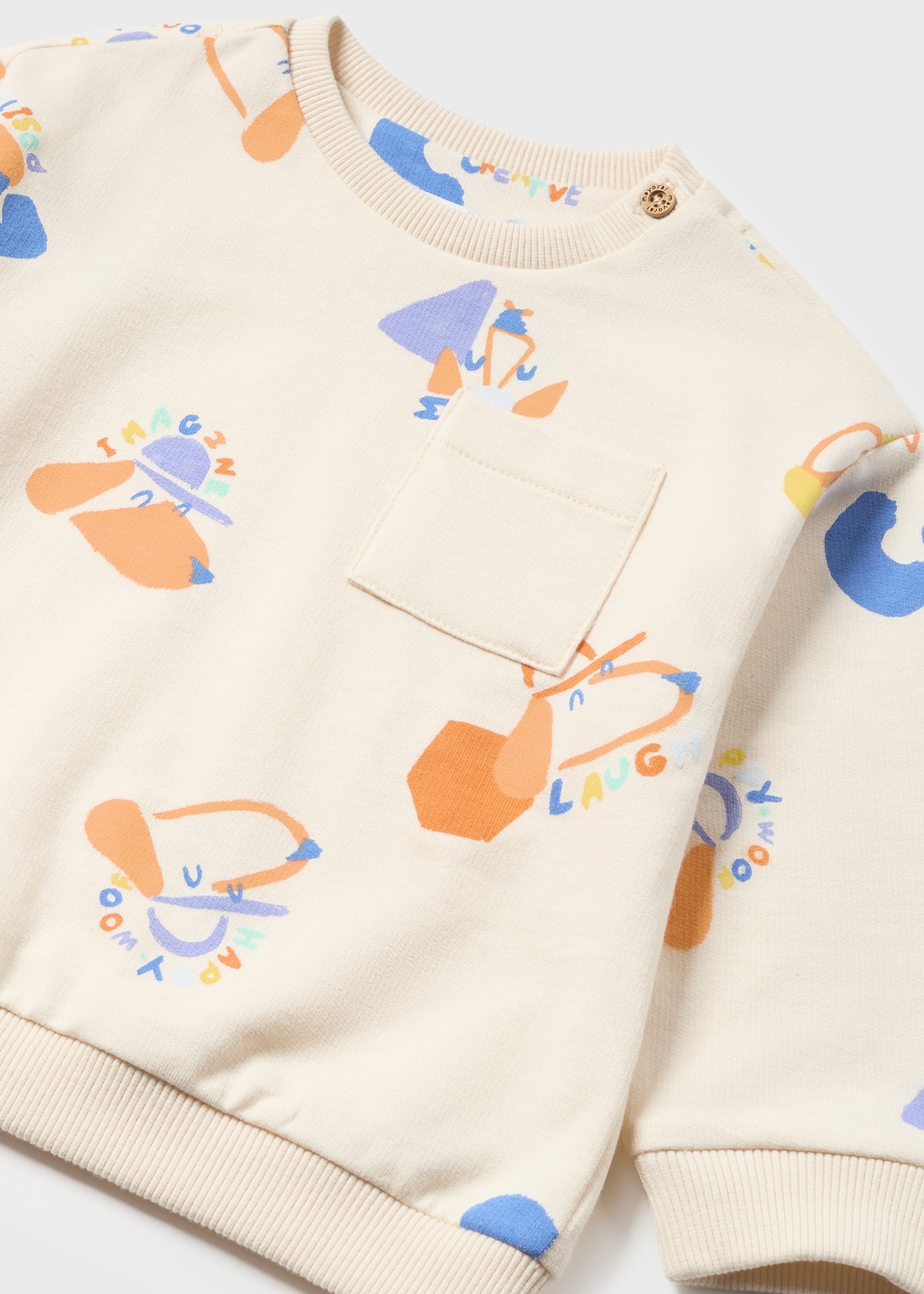 Baby printed sweatshirt comfy fit