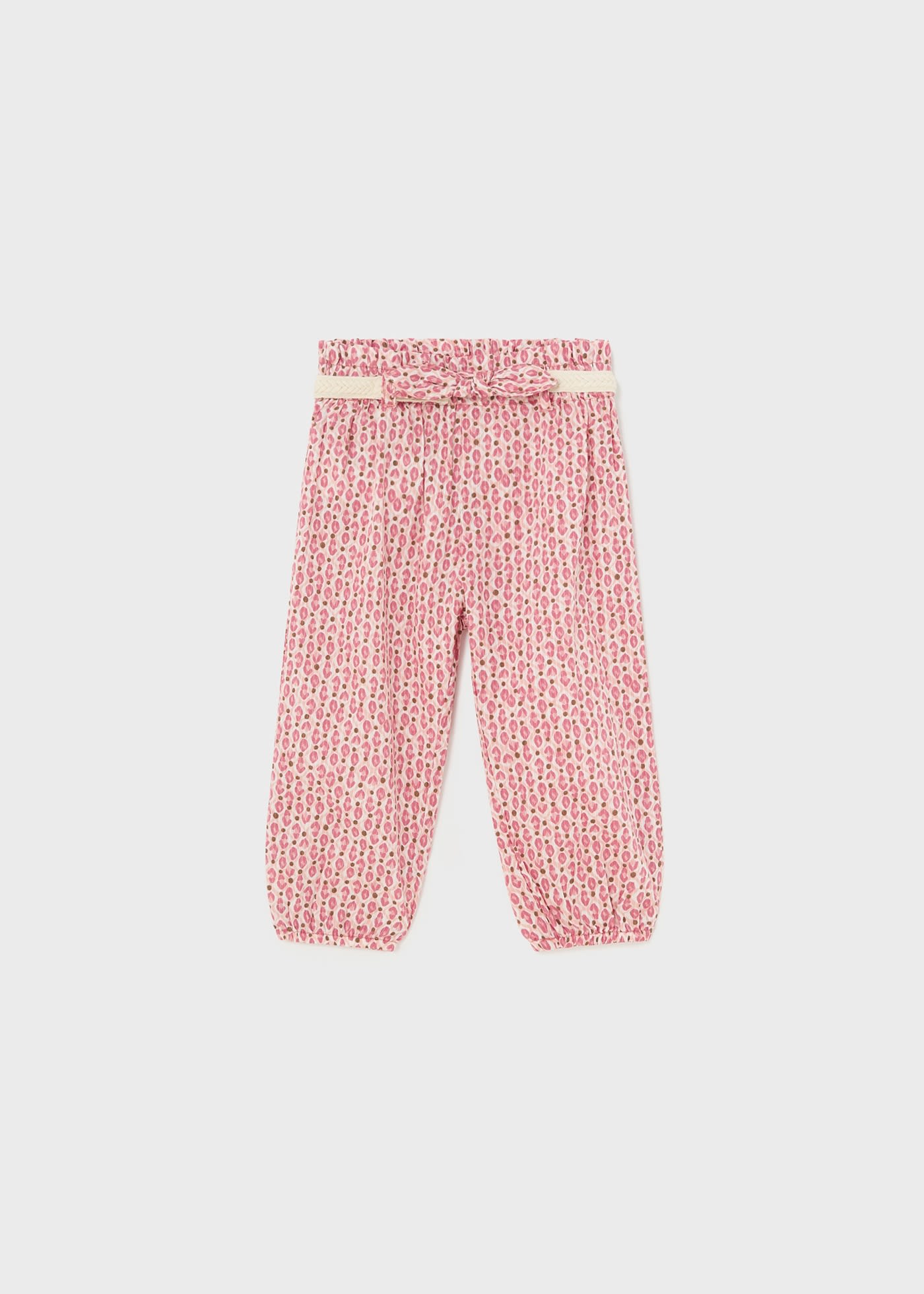 Baby belted paperbag pants
