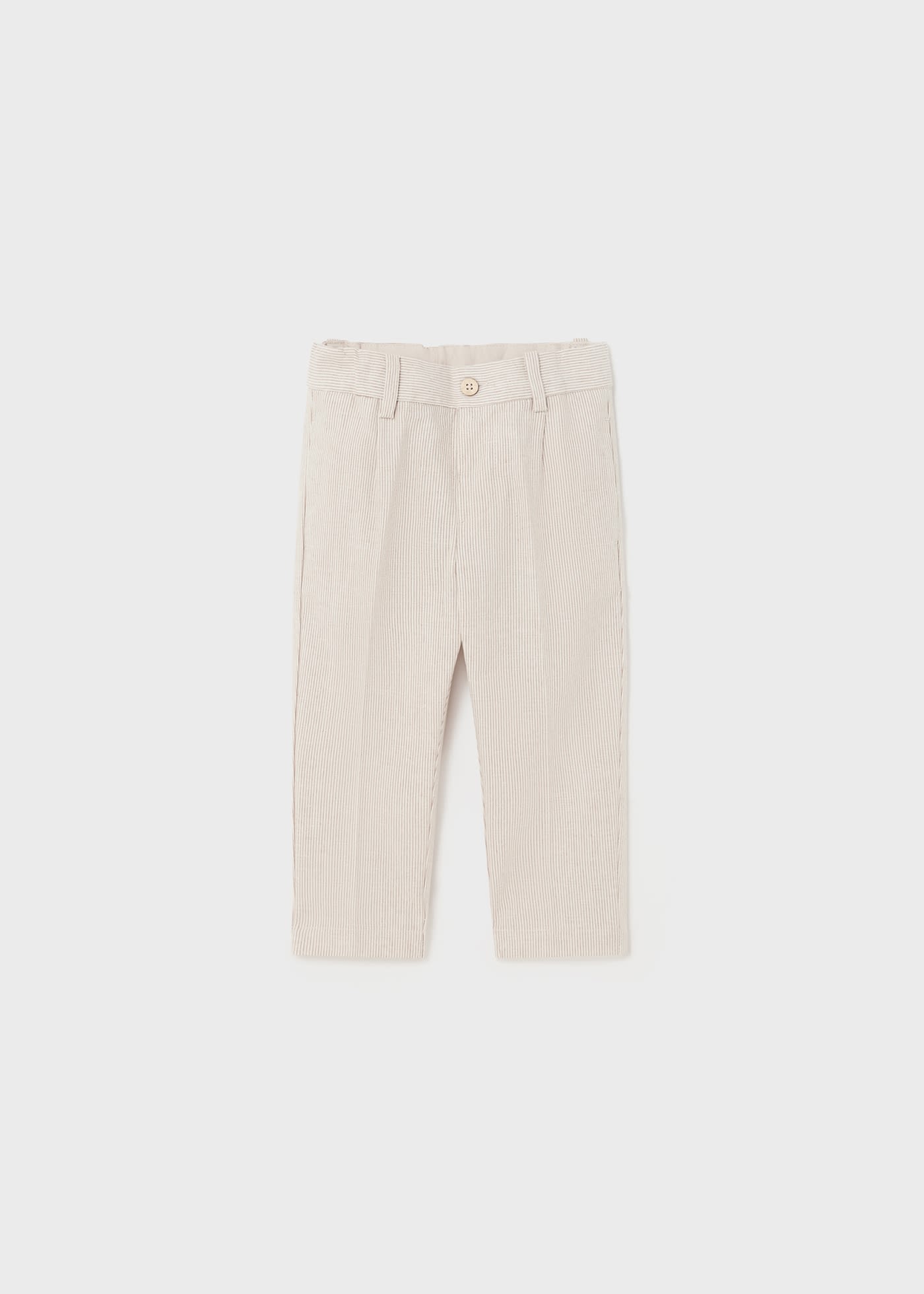 Pantalon chino cérémonie en lin bébé