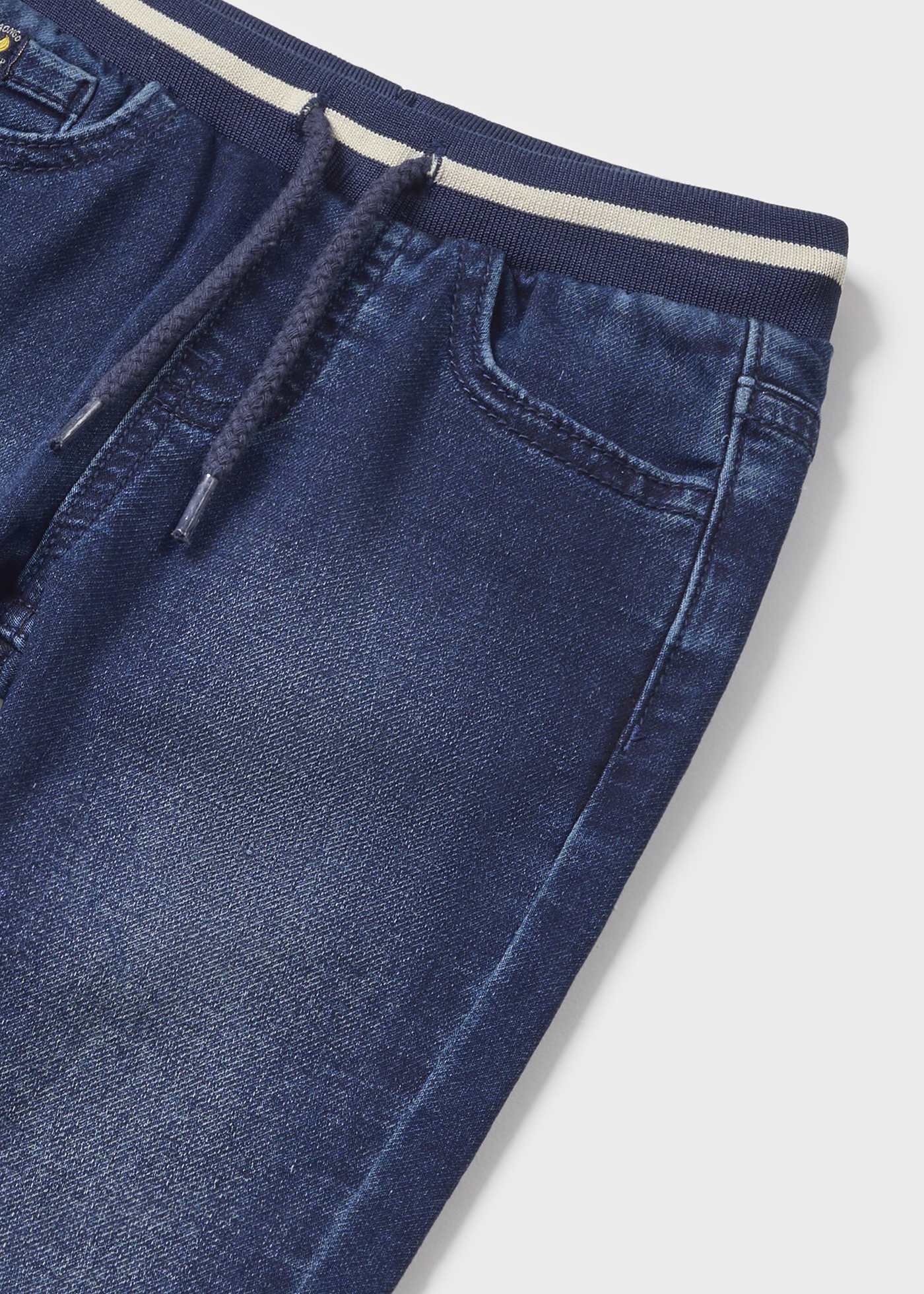 Długie spodnie jeans ze ściągaczem Better Cotton dla niemowlęcia