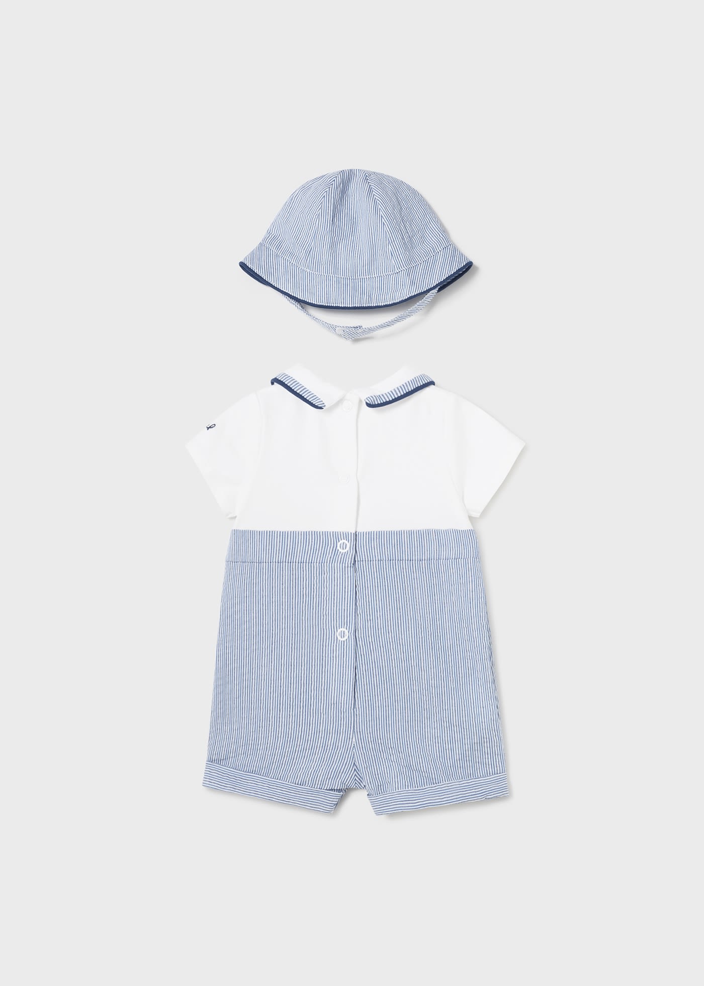 Pagliaccetto con cappello Better Cotton neonato