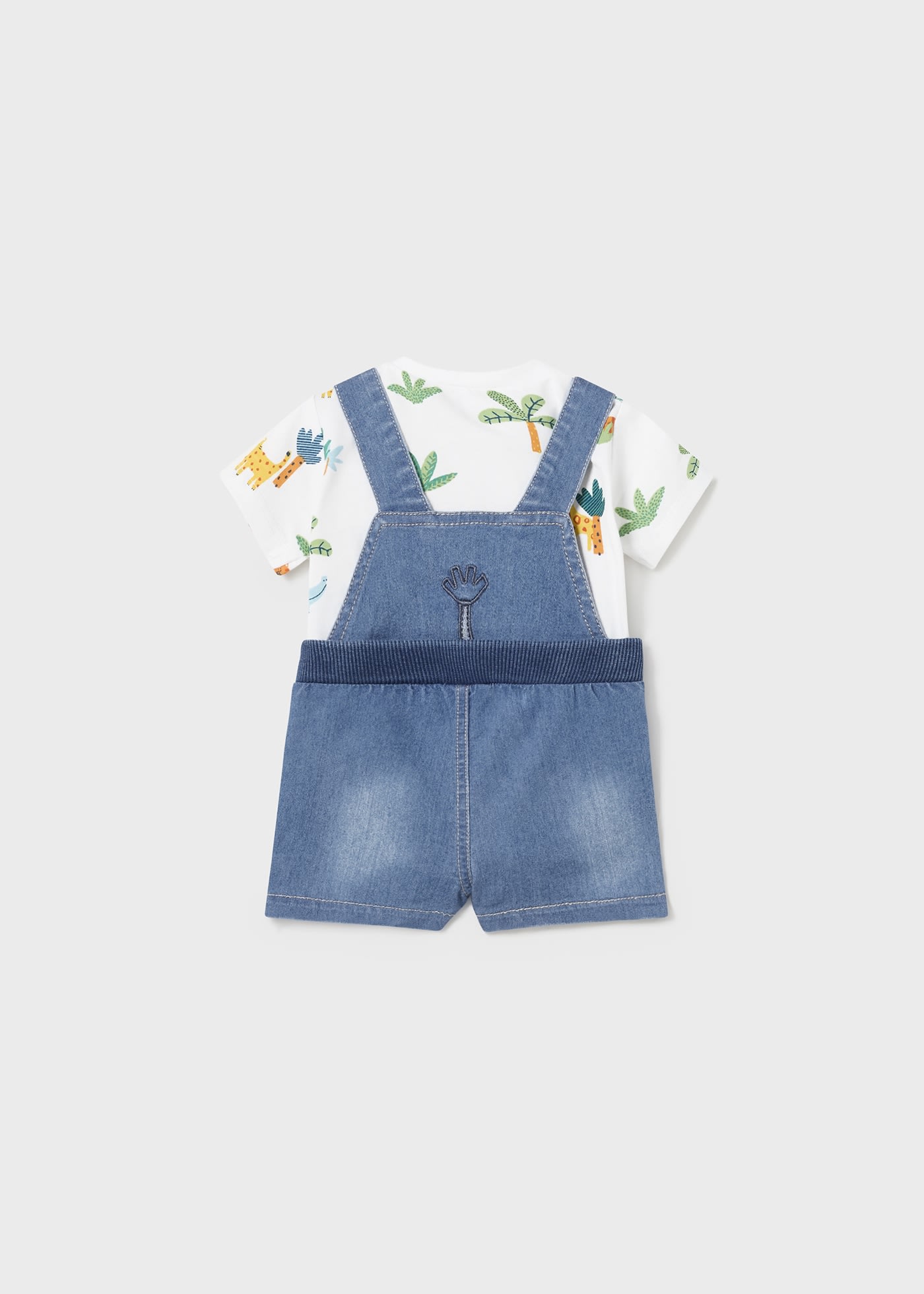 Newborn 2-piece set denim dungaree Better Cotton