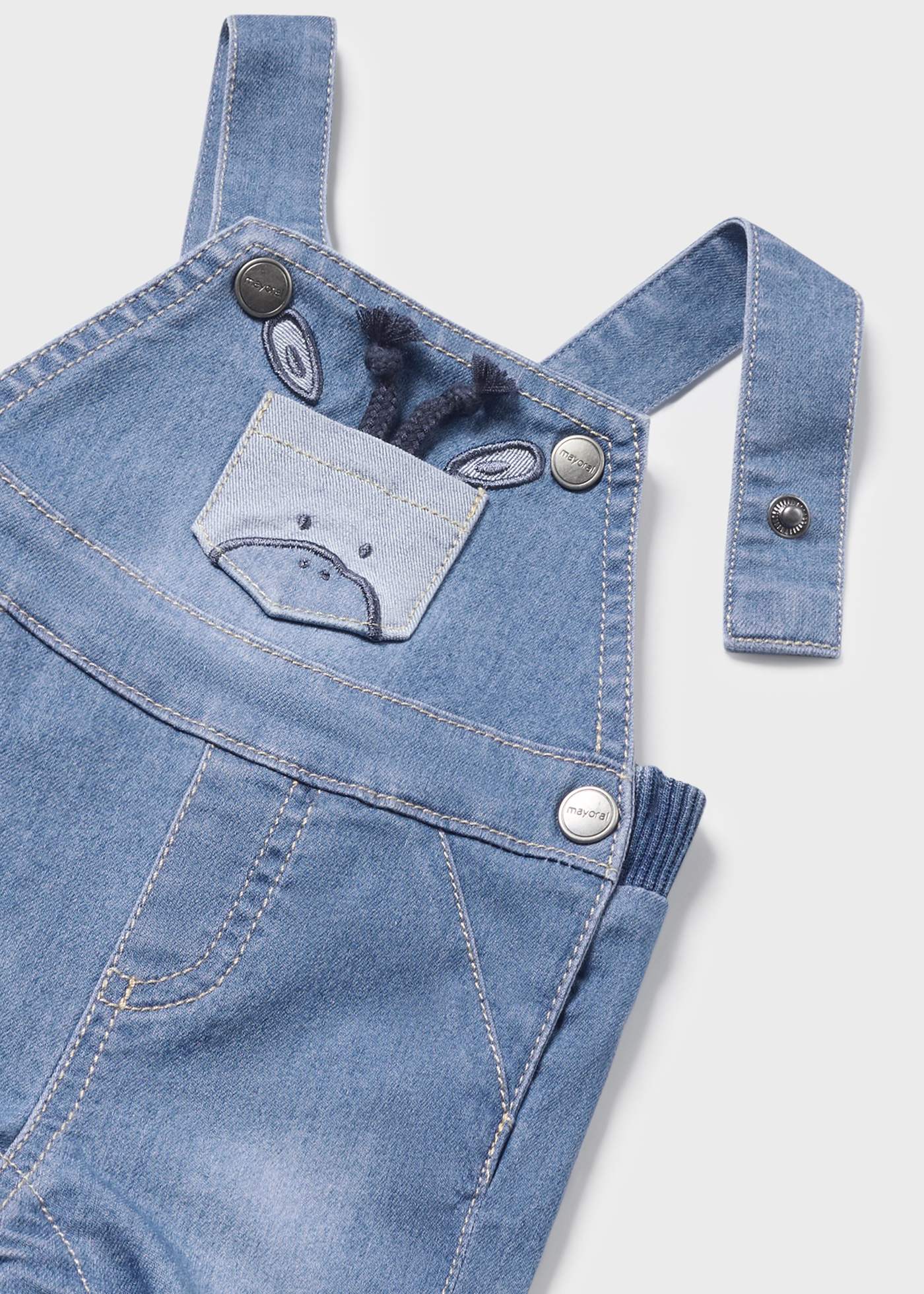 Newborn 2 Piece Denim Dungarees Better Cotton