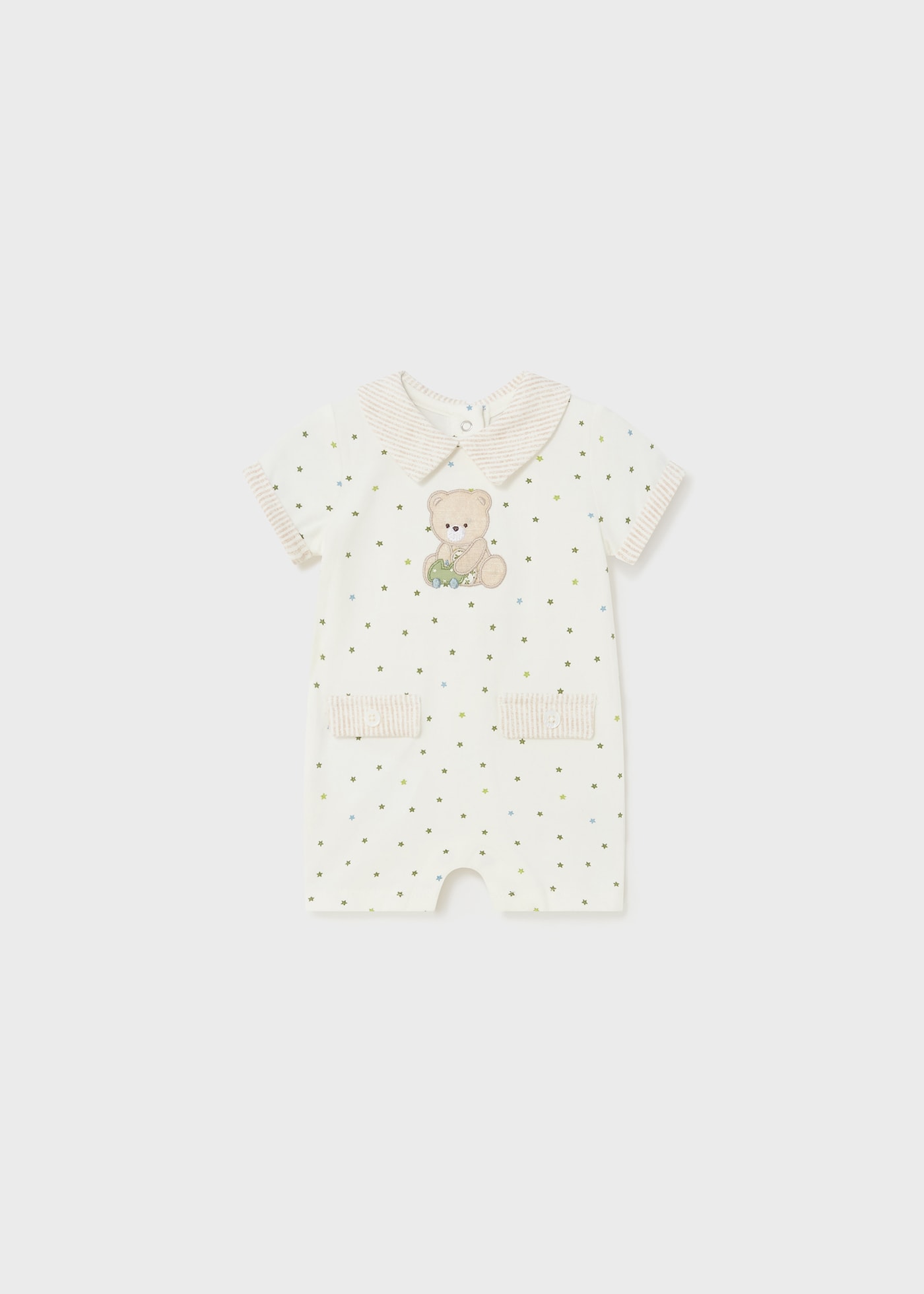 Newborn Sleepsuit with Collar Better Cotton