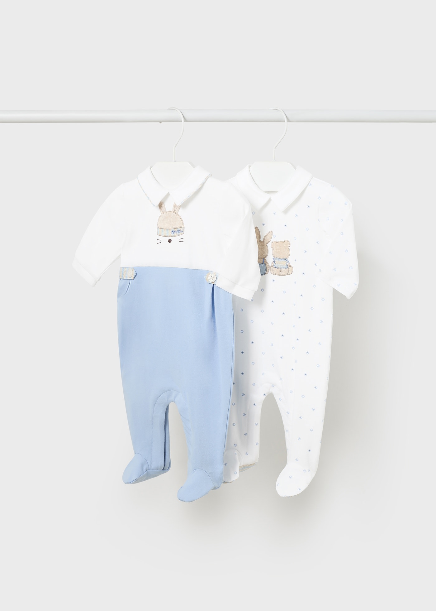 Set 2 pigiami lunghi Better Cotton neonata