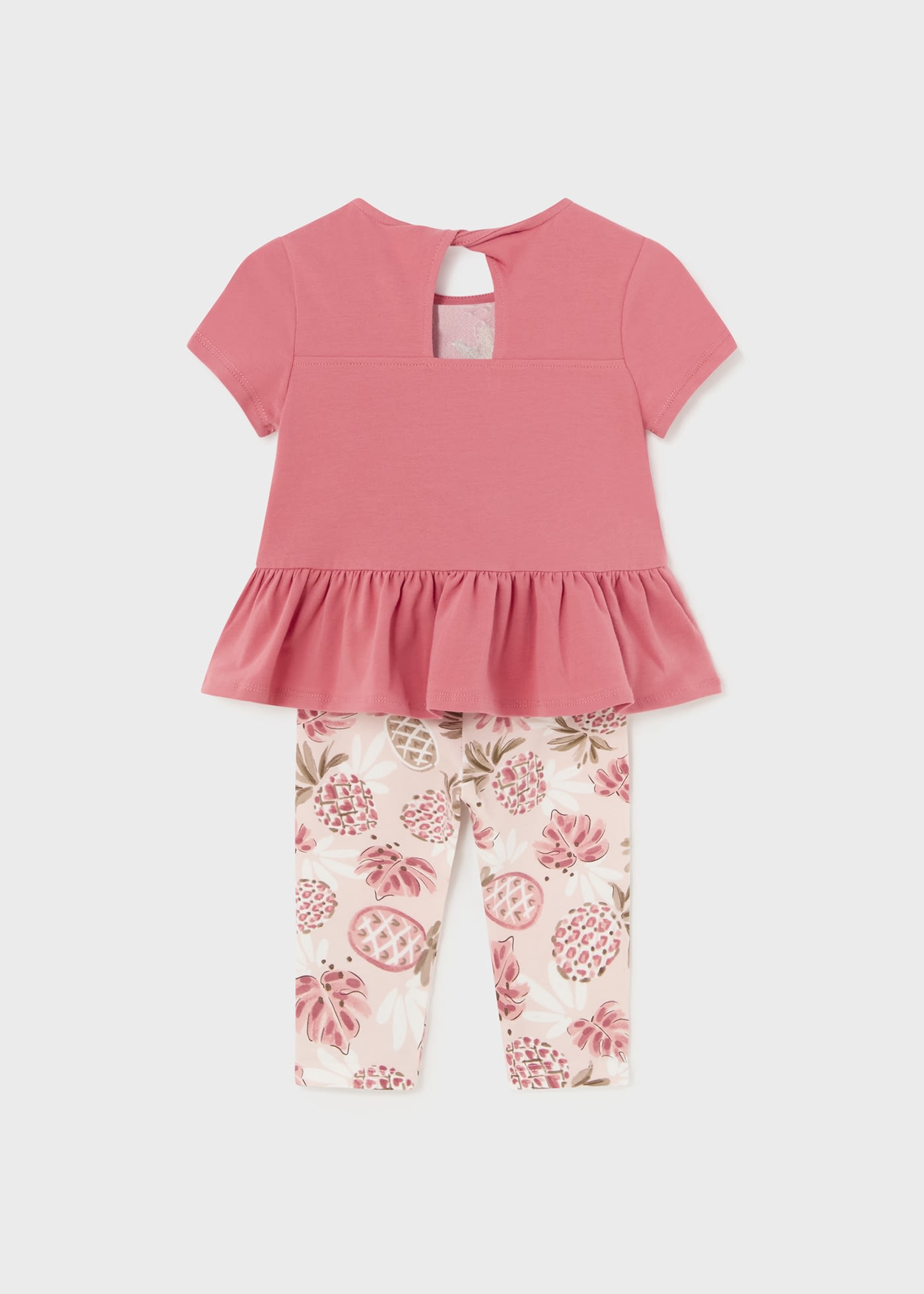 Set 2 piese tricou volanas bebe