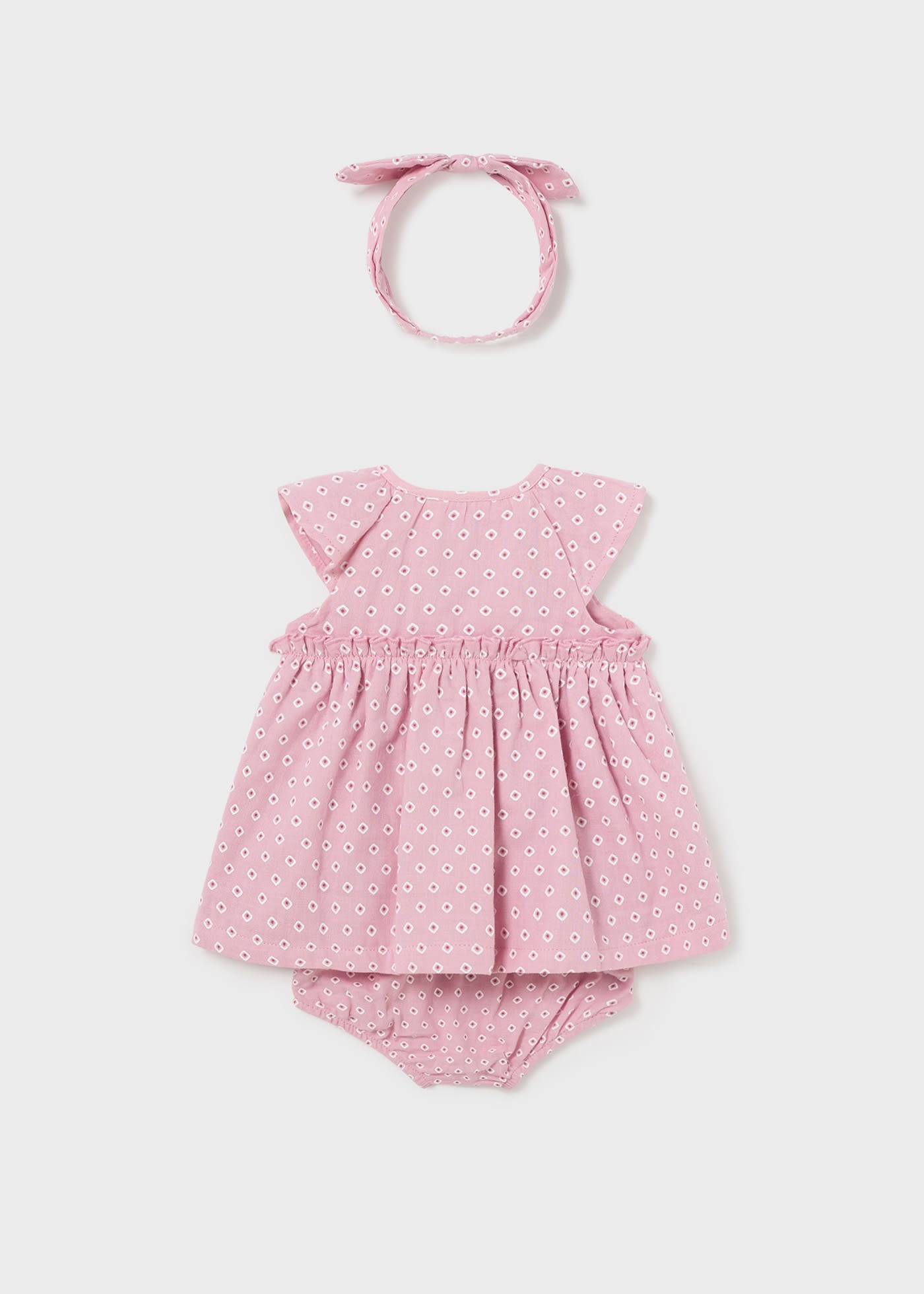 Newborn Dress with Nappy Cover and Headband Better Cotton