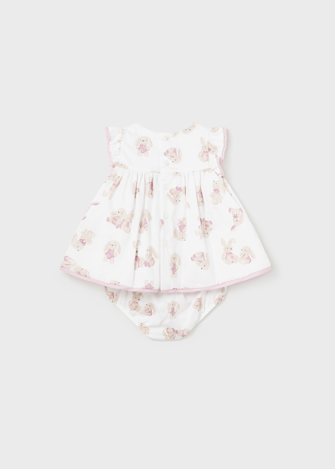 Newborn Dress with satin Nappy Cover
