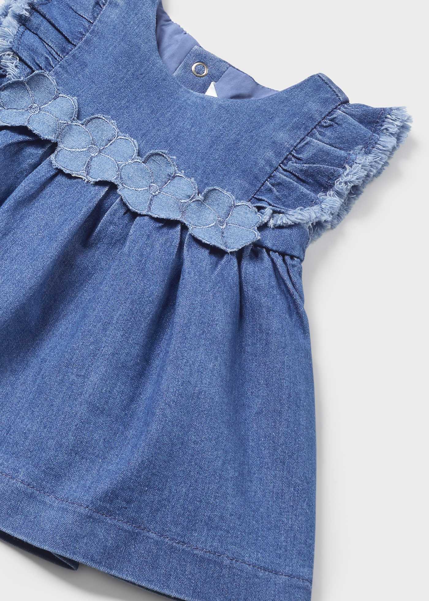 Newborn denim dress Denim Mayoral