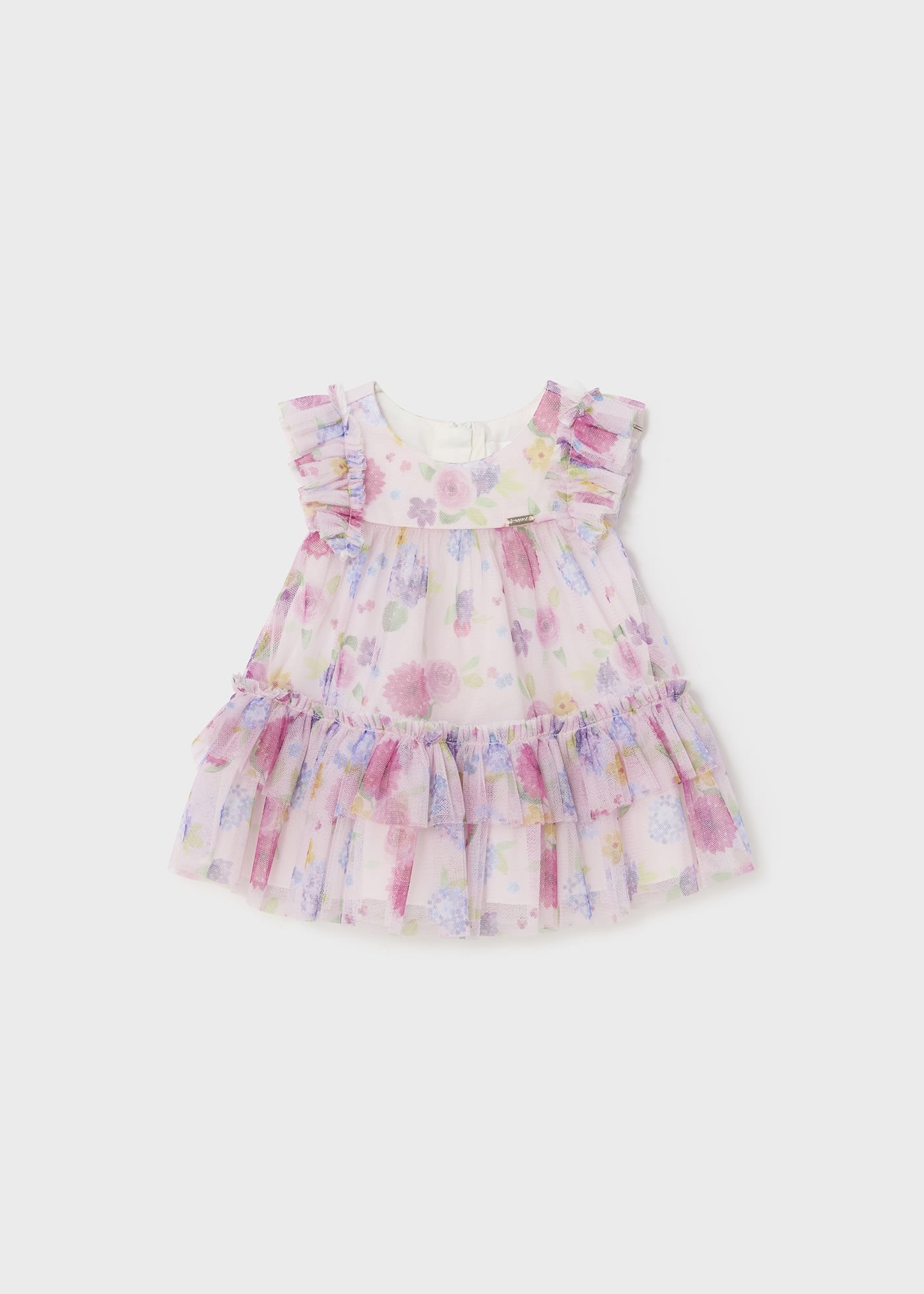 Newborn Print Tulle Dress