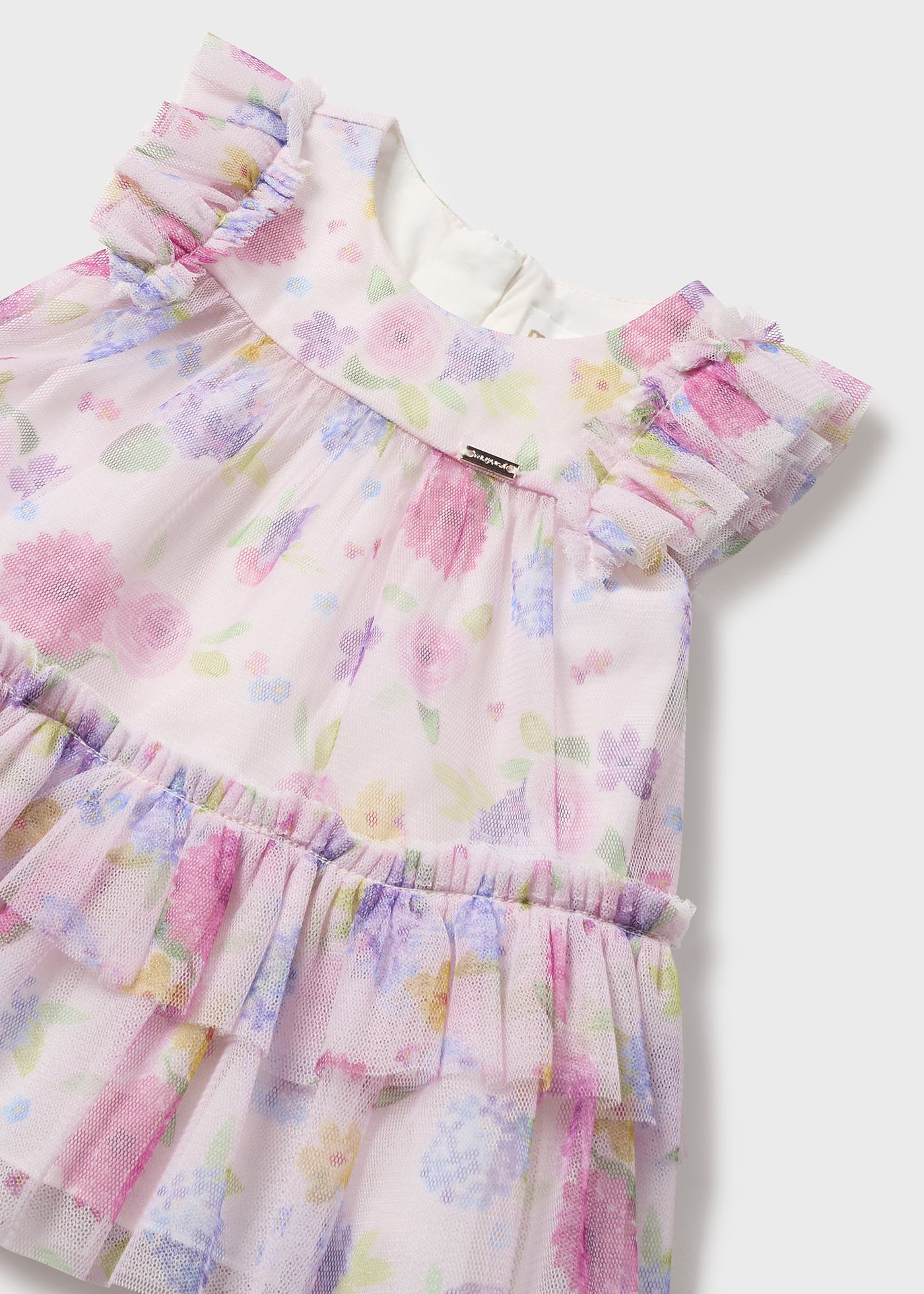 Newborn Print Tulle Dress