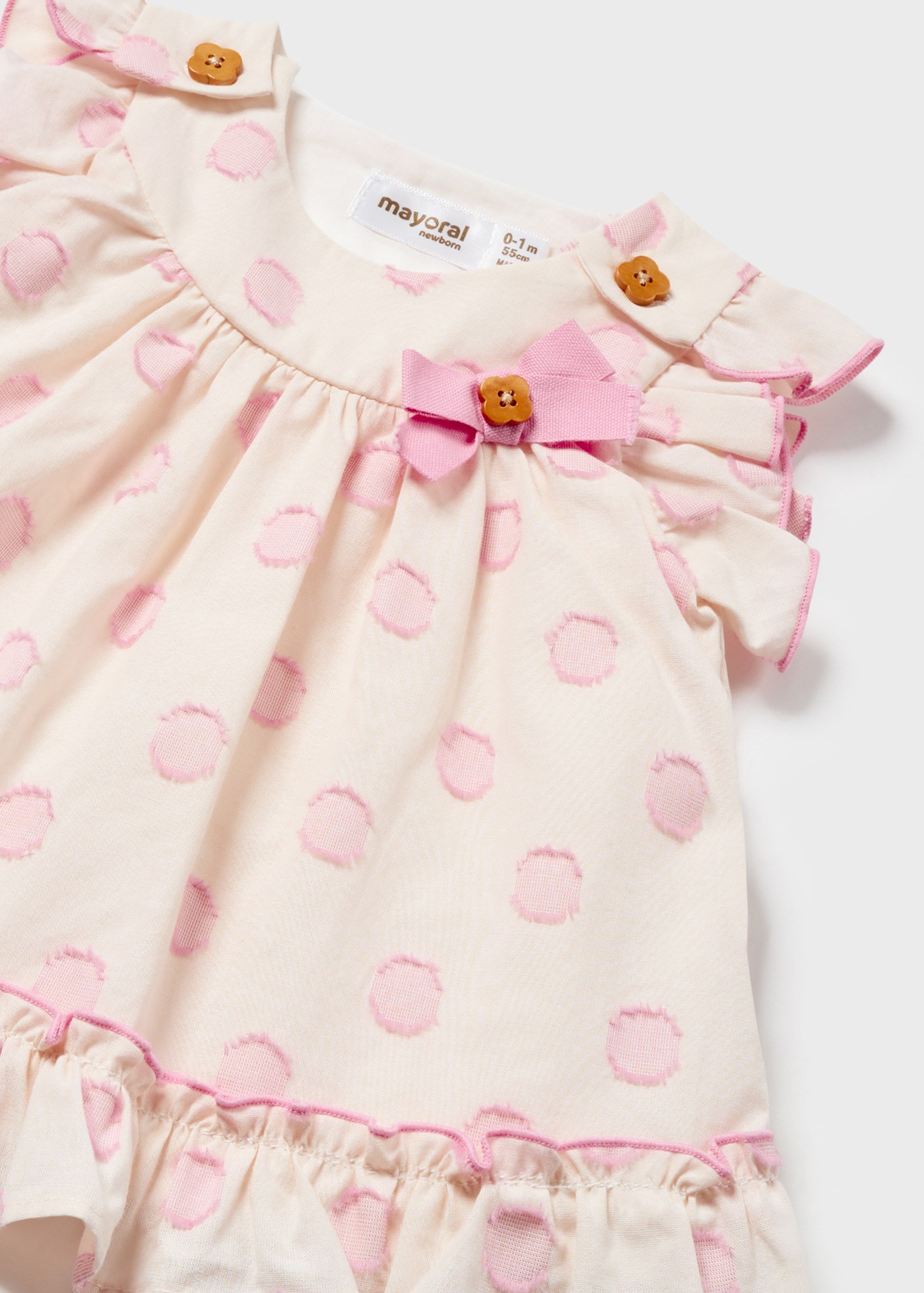 Vestito jacquard Better Cotton neonata