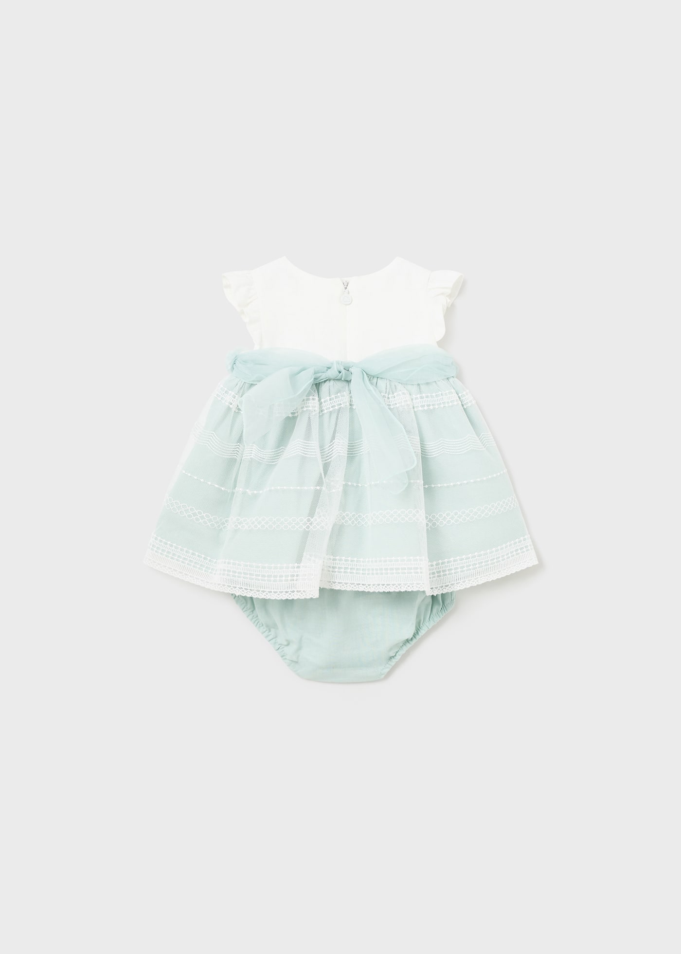 Комбинирана рокля с гащички за новородено