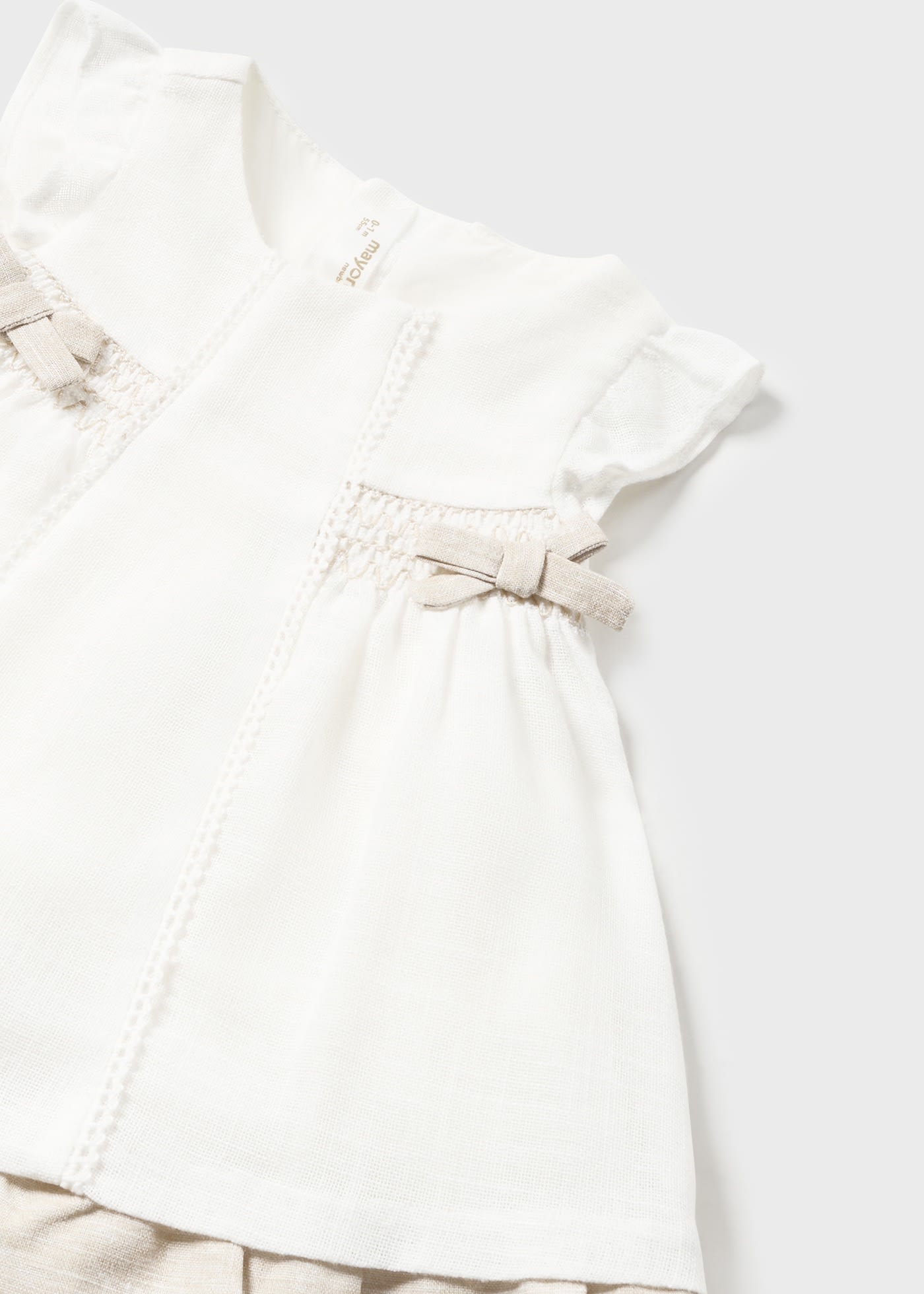 Newborn Smock Dress with Nappy Cover