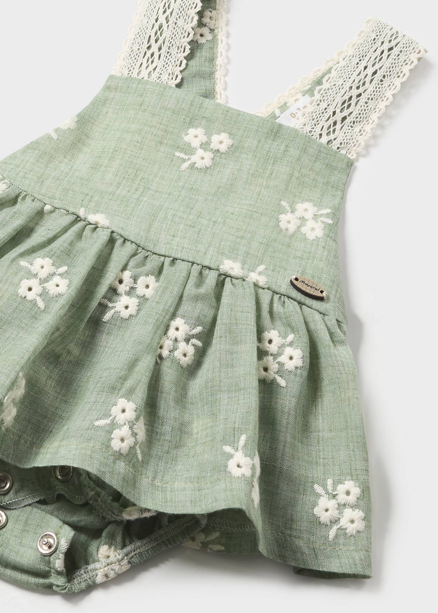 Conjunto 2 piezas falda peto recién nacido