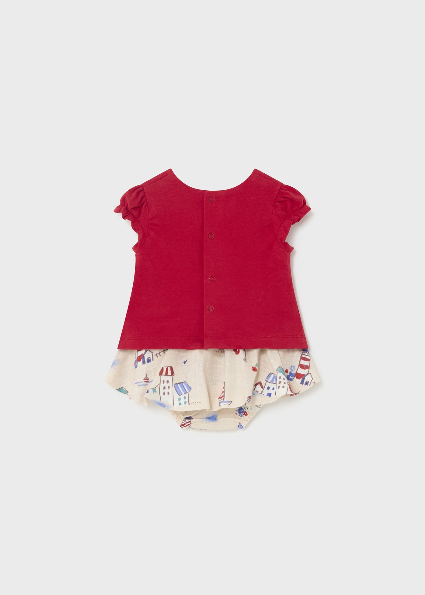 Newborn 2-piece set printed skirt