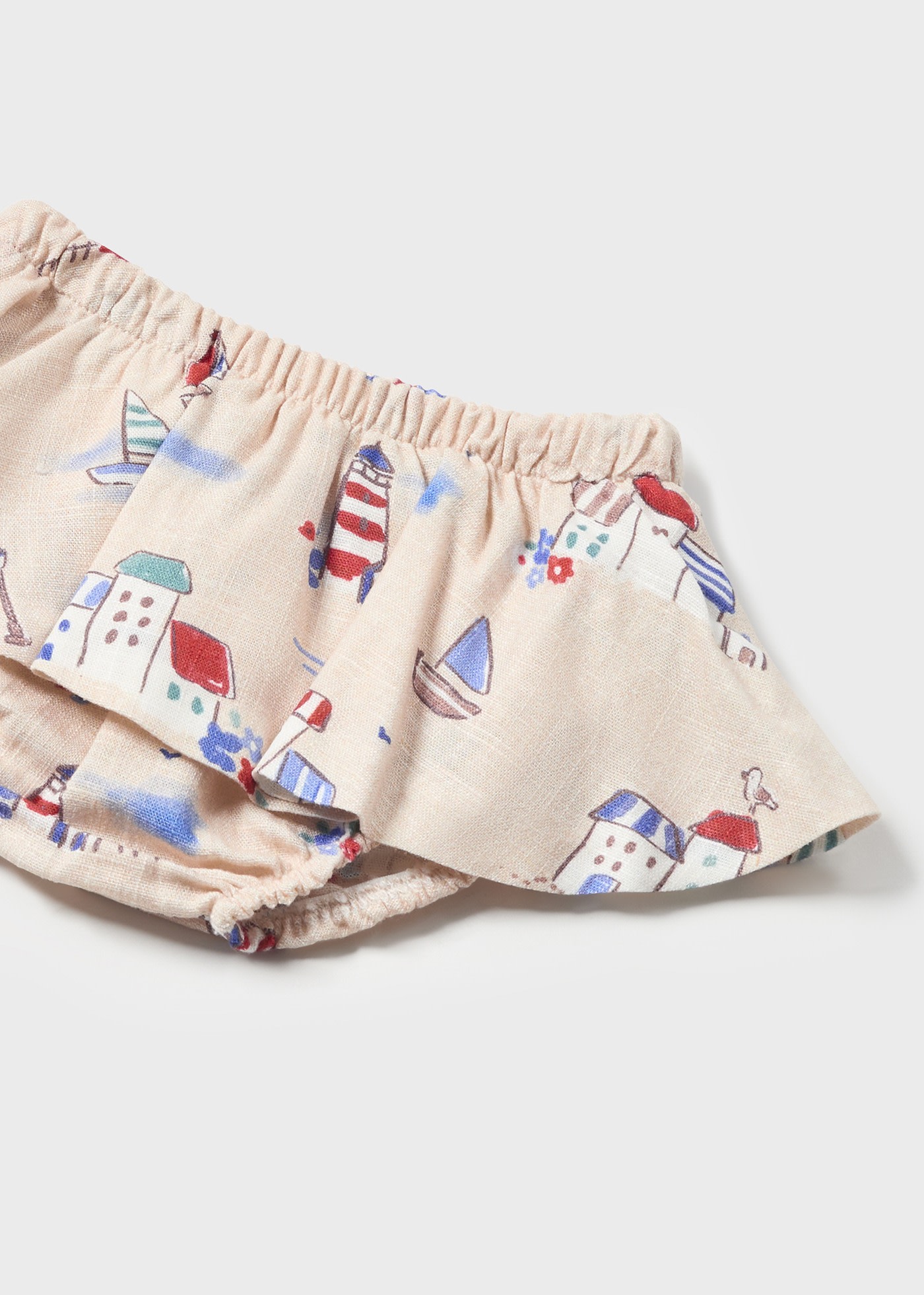 Newborn 2-piece set printed skirt