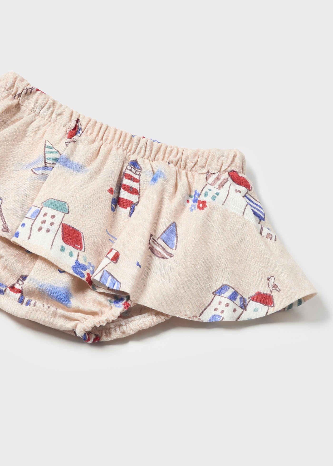 Newborn 2 Piece Set with Print Skirt