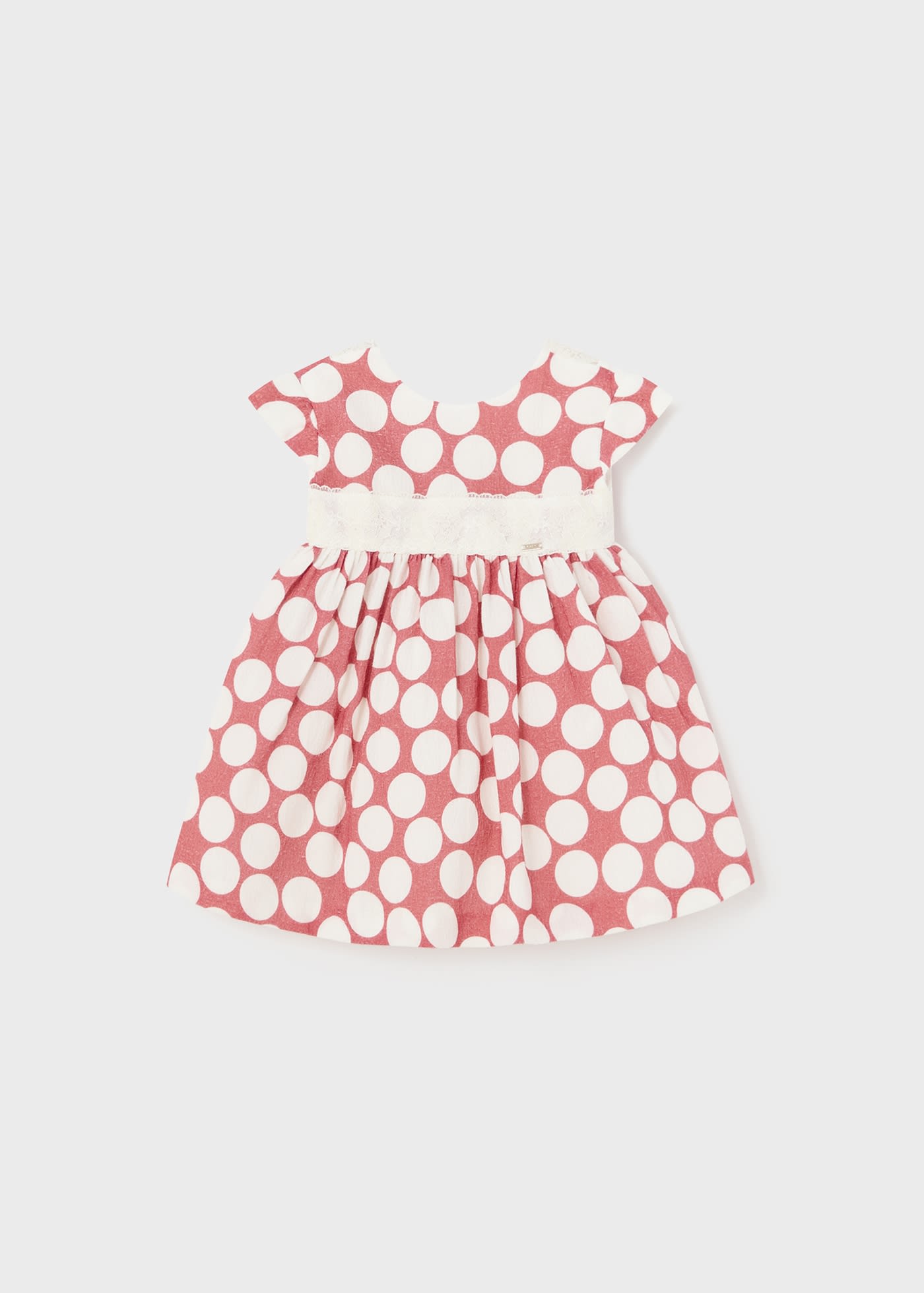 Robe à pois en jacquard bébé