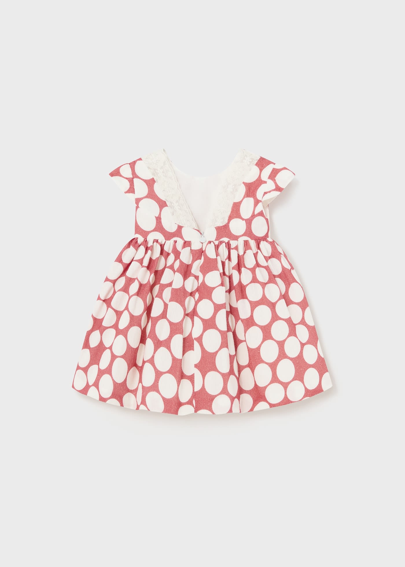 Baby jacquard dress polka dots